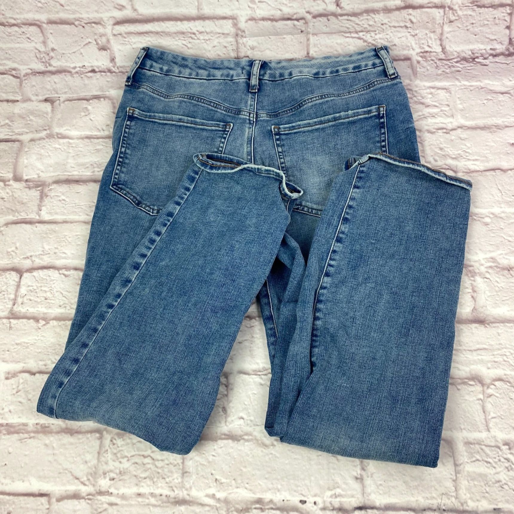 Express Express Jeans Womens 90s Slim Size L Short High Rise Straight Jeans Stretch Size 36" / US 14 / IT 50 - 3 Thumbnail