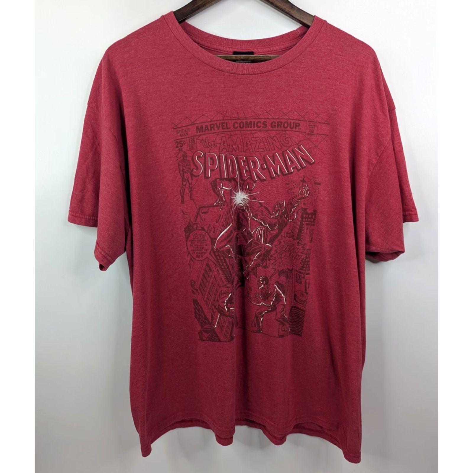 Vintage Marvel Spider-Man Green Goblin Comic T-Shirt Red 2XL Mens Short Sleeve Round Neck Cotton Polyester Shirt Shirt Size US XXL / EU 58 / 5 - 3 Thumbnail