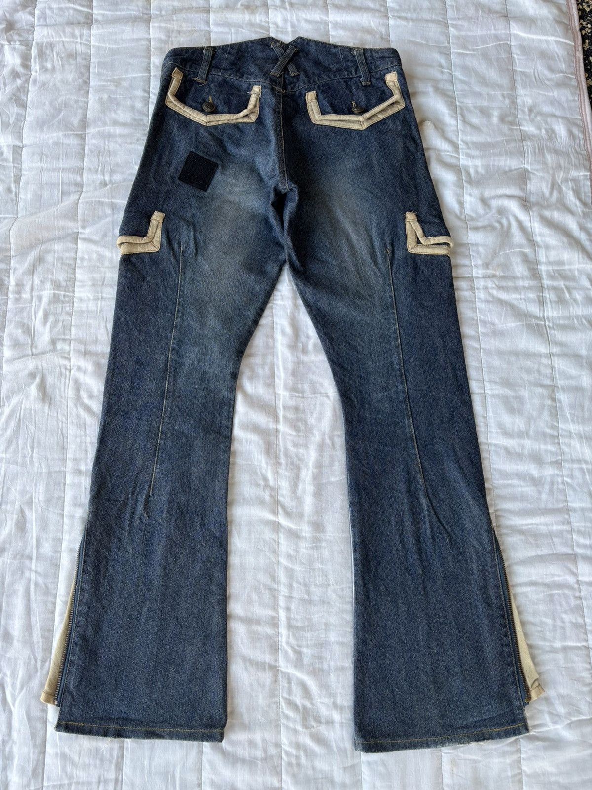 If Six Was Nine 💥IF SIX WAS NINE LGB FLARE MUD WASH JEANS Size US 30 / EU 46 - 2 Thumbnail