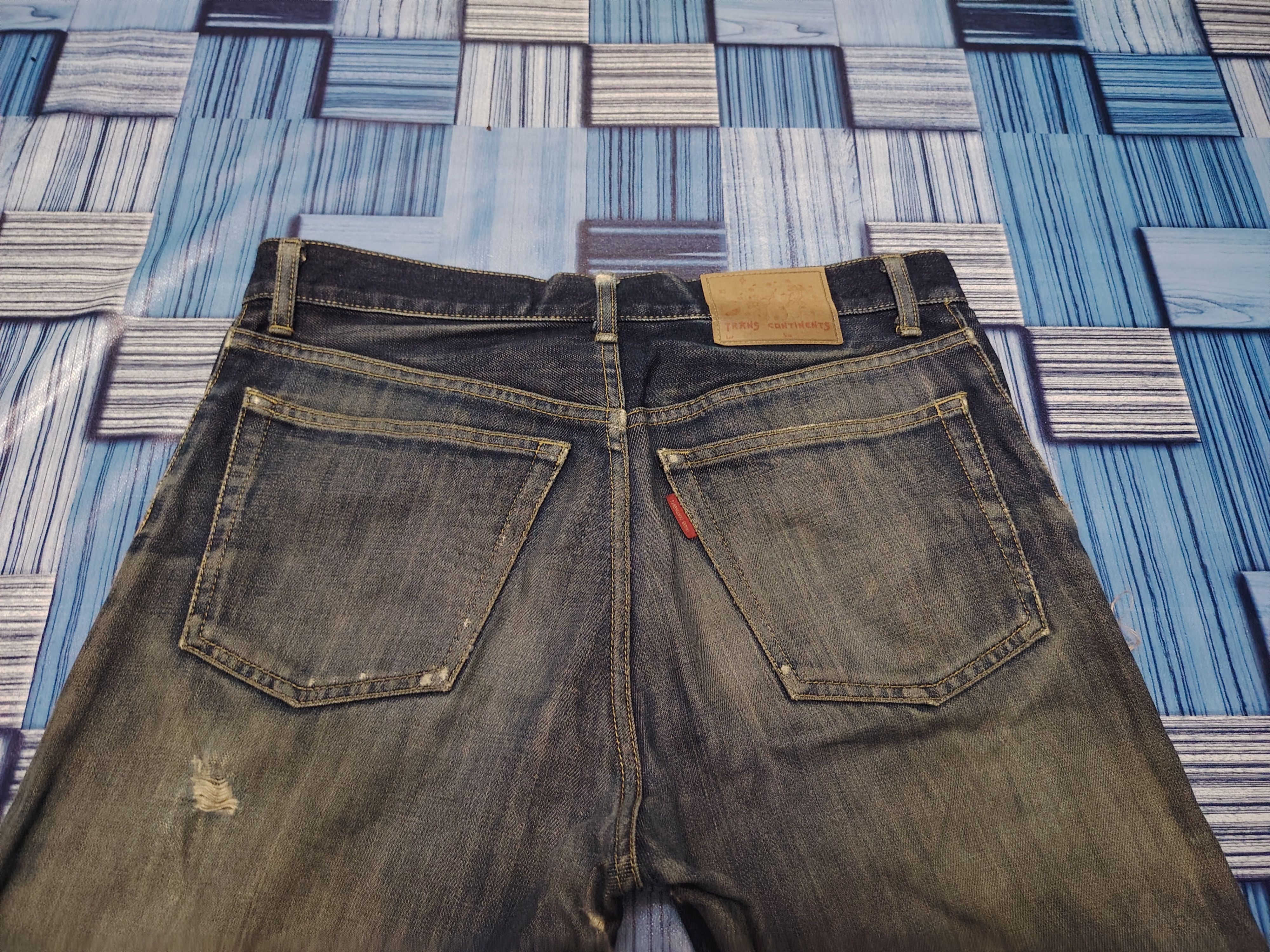 Who Decides War Japanese Trans Continents Distressed Jeans Size US 32 / EU 48 - 14 Thumbnail
