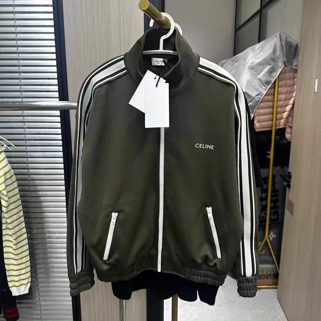 Celine Celine Triomphe Small Logo Zip Jacket OS XS New with Tags Size US XS / EU 42 / 0 - 1 Thumbnail