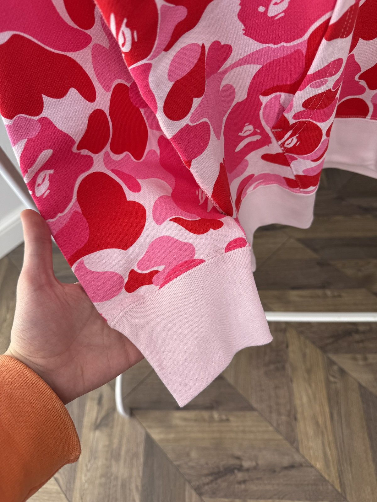 Bape A BATHNIG APE Men's ABC CAMO BAPE STA PULLOVER HOODIE Pink Size US L / EU 52-54 / 3 - 7 Thumbnail