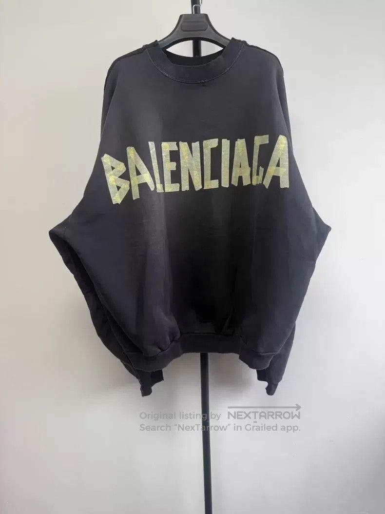 Balenciaga Balenciaga Letter Printed Crew Neck Long Sleeve Sweatshirt Size US XS / EU 42 / 0 - 1 Thumbnail