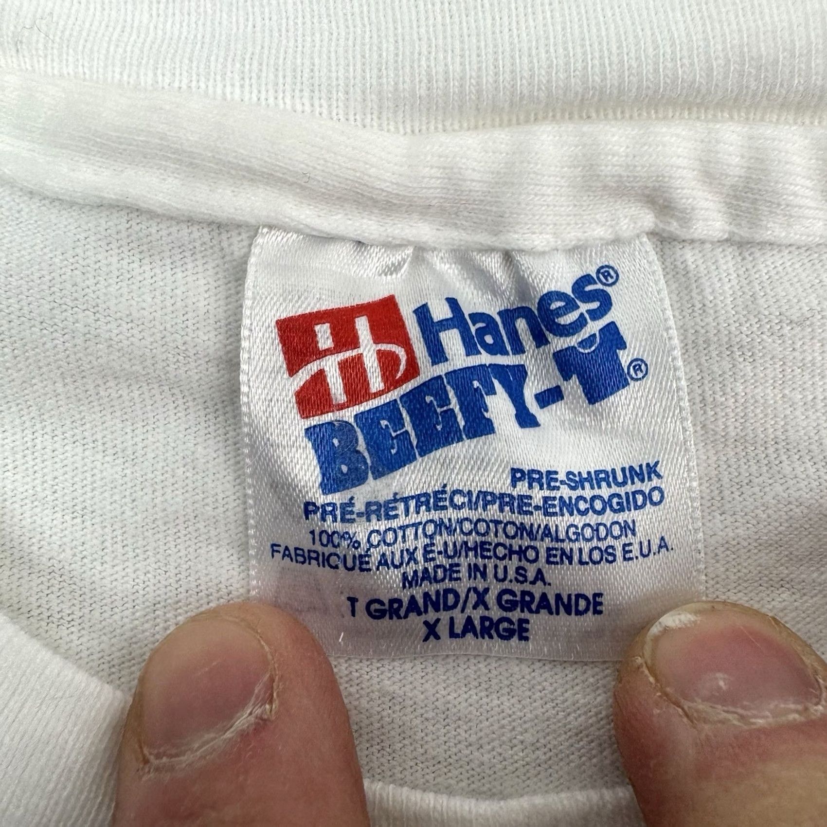 Hanes Vintage Hanes Funny Nurse T Shirt Adult XL White 90s Doctor Hospital Top Ten Reasons Mens Mens Size US XL / EU 56 / 4 - 3 Thumbnail