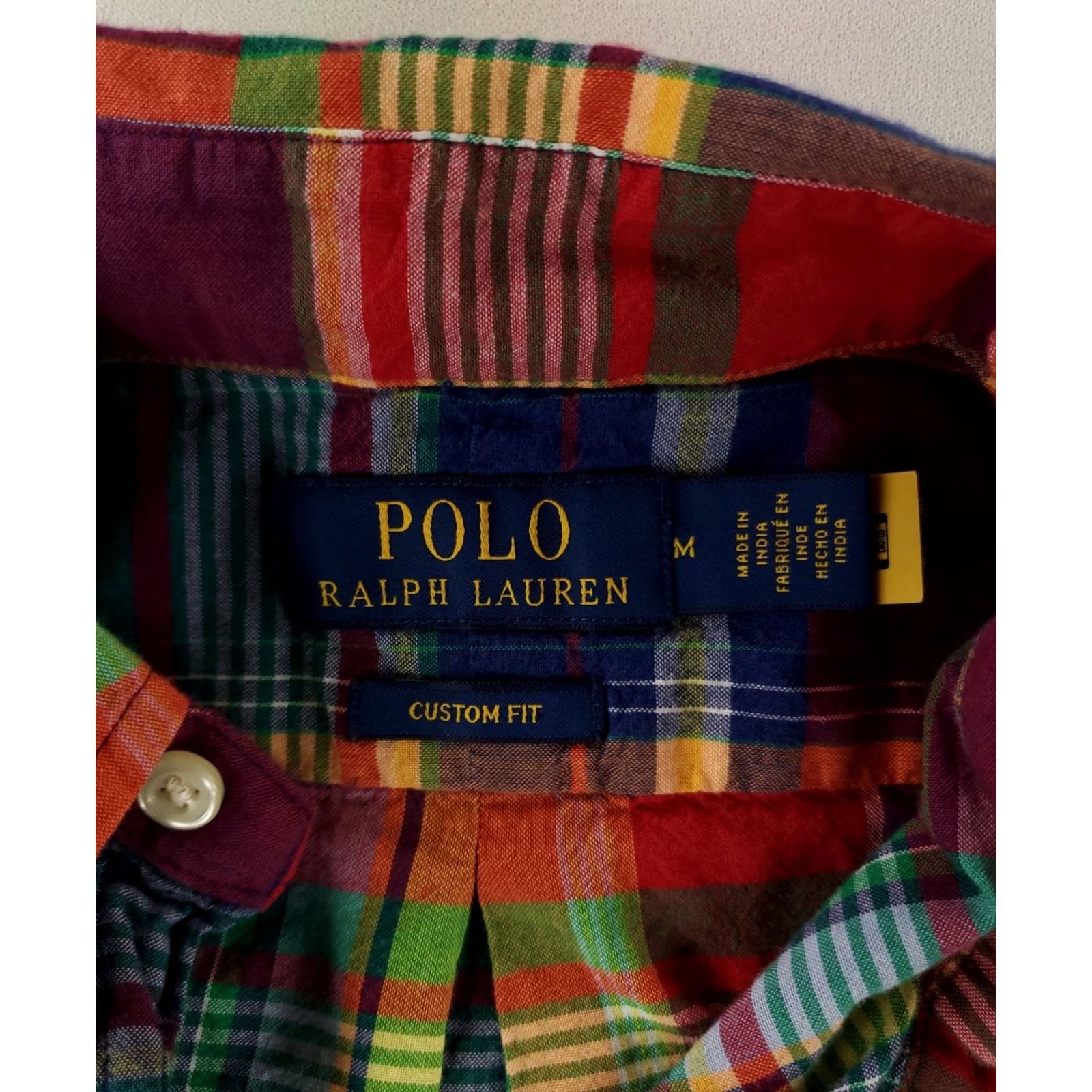 Polo Ralph Lauren Polo Ralph Lauren Shirt Plaid Madras Button-Down Long Sleeve Mens M Multicolor Size US M / EU 48-50 / 2 - 3 Thumbnail