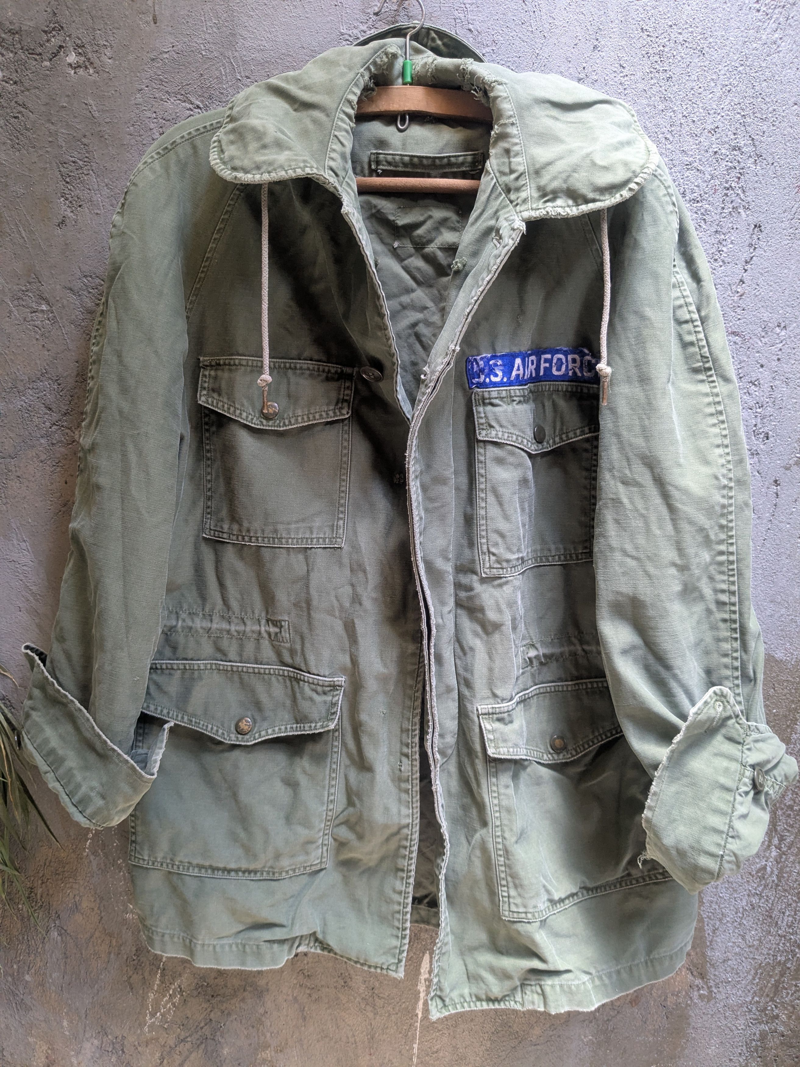 Vintage USA air force vintage military jacket hood Size US M / EU 48-50 / 2 - 1 Thumbnail