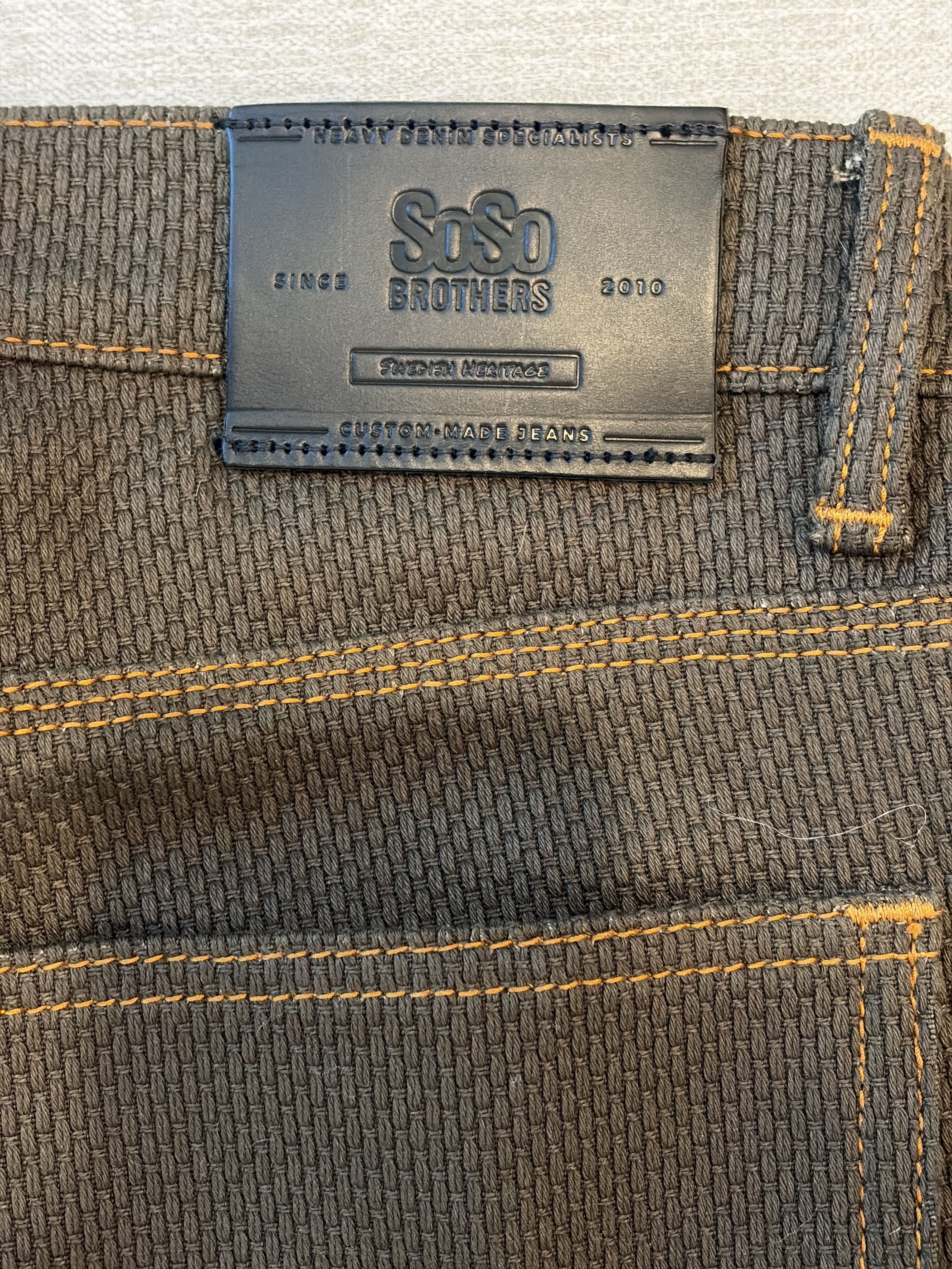 Other Custom ARMY SASHIKO JEANS – 12OZ $269 Size US 33 - 3 Thumbnail