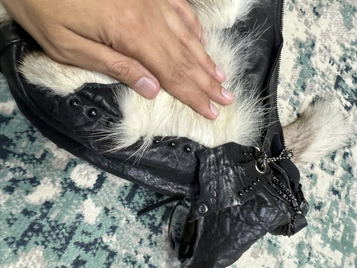 Japanese Brand × Leather CURAGE STUDDED FOX FUR LEATHER BAG Size ONE SIZE - 6 Thumbnail