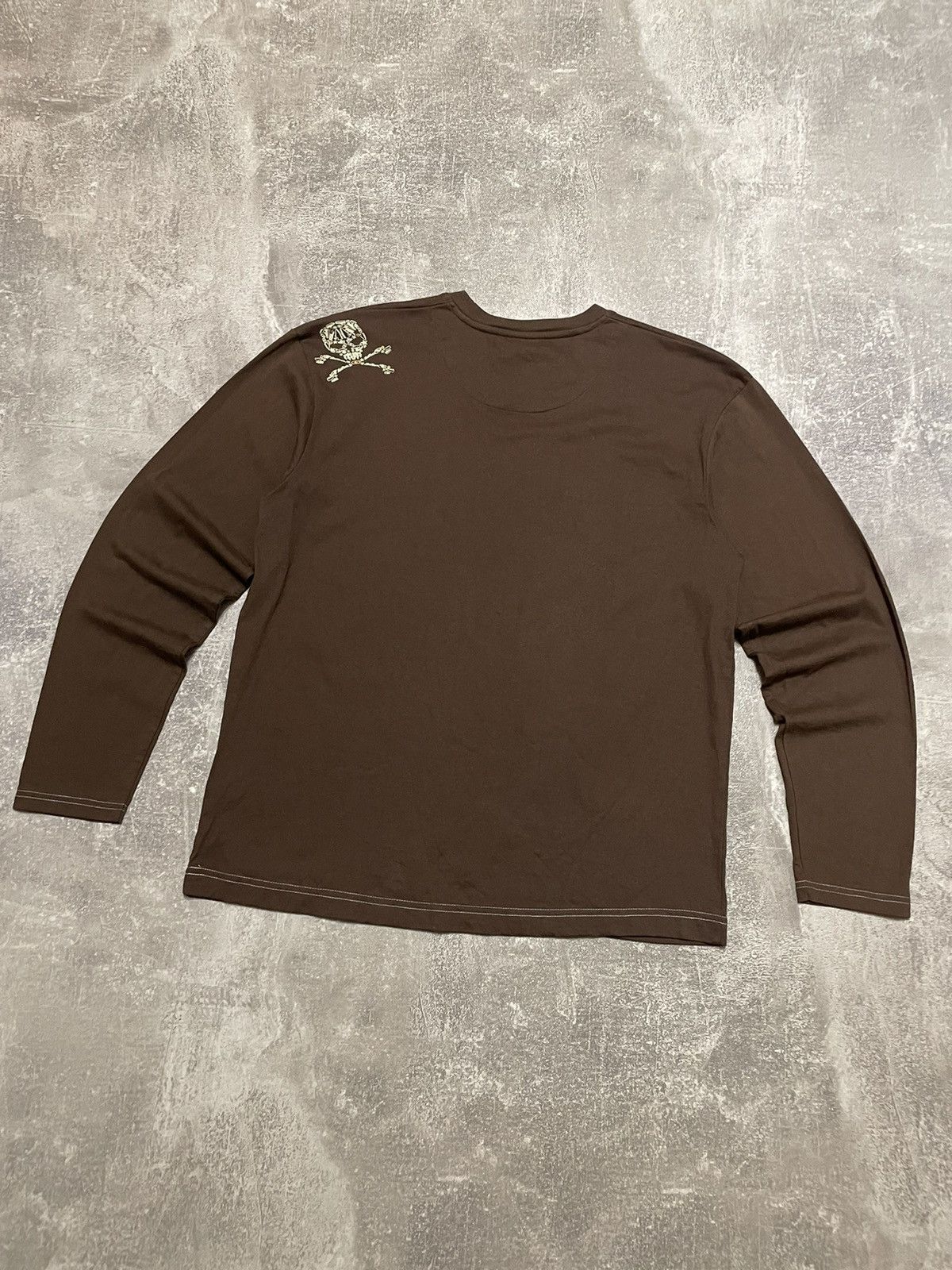 Billabong × No Fear × Quiksilver Vintage No Fear Skull ☠️ Long Sleeve Size US XL / EU 56 / 4 - 15 Thumbnail