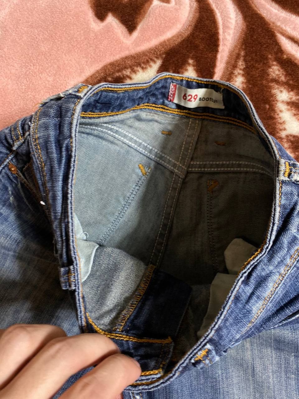 Levi's × Vintage Vintage Levis 629 Flared Faded Blue Jeans Distressed Size US 26 / EU 42 - 17 Thumbnail