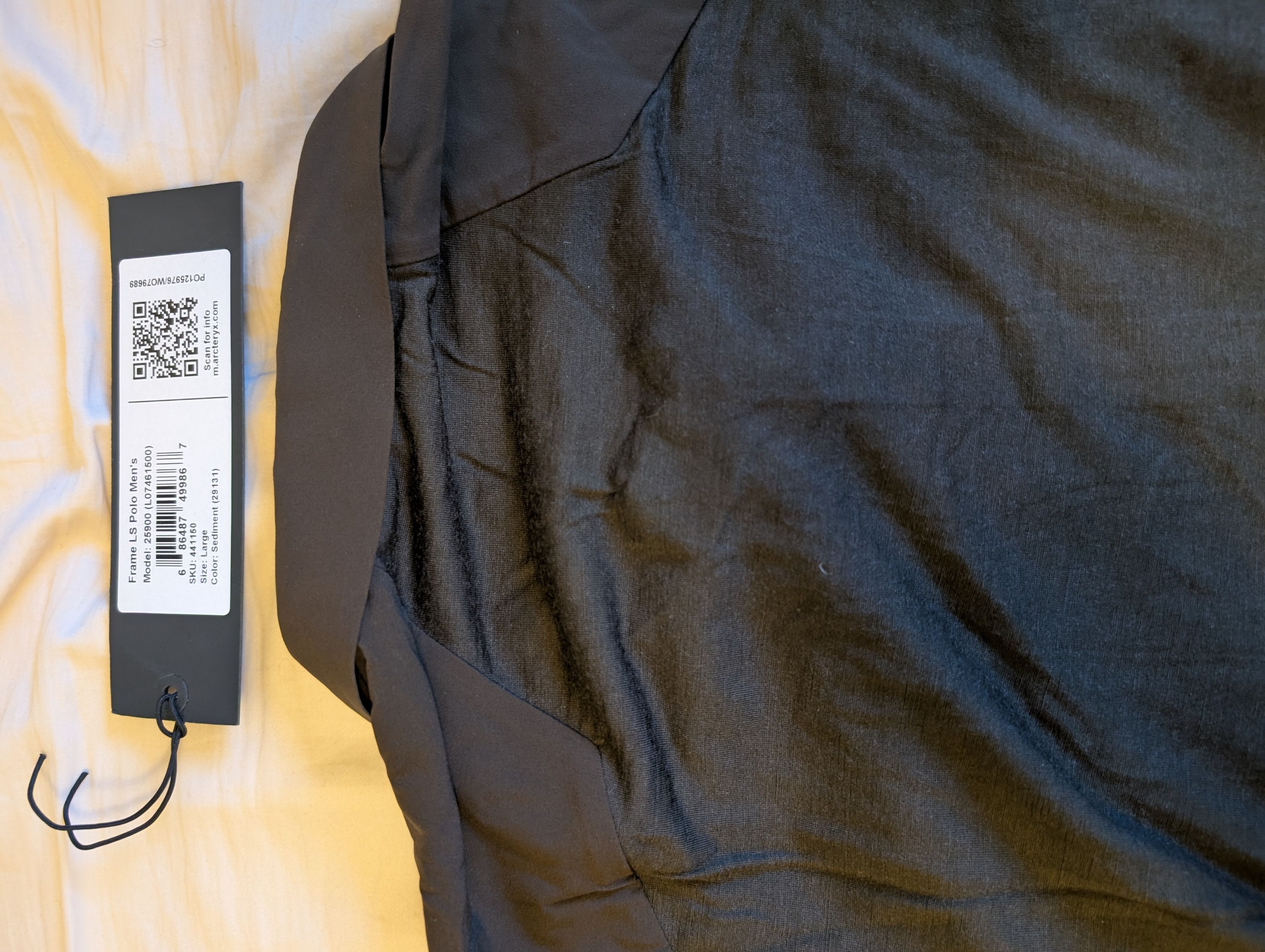Veilance Arc'teryx Veilance Frame LS Polo, Sediment Size US L / EU 52-54 / 3 - 6 Thumbnail