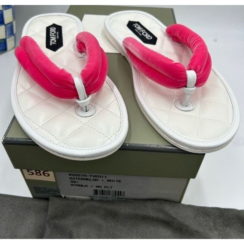 Tom Ford Women's Tom Ford flip-flop sandals size 39.5 made in Italy Size US 9.5 / IT 39.5 - 5 Thumbnail