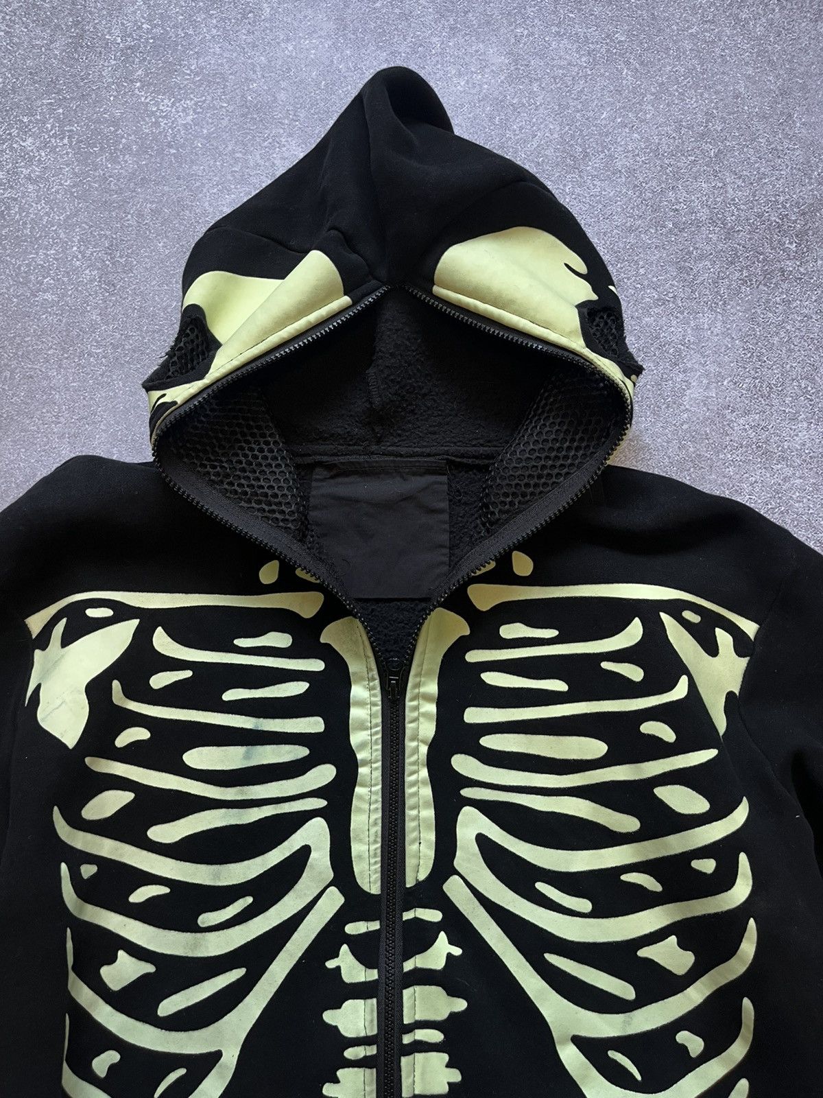Other Skeleton Full Zip Hoodie – Bone Print Y2K Vibe Rare Graphic Size US L / EU 52-54 / 3 - 9 Thumbnail
