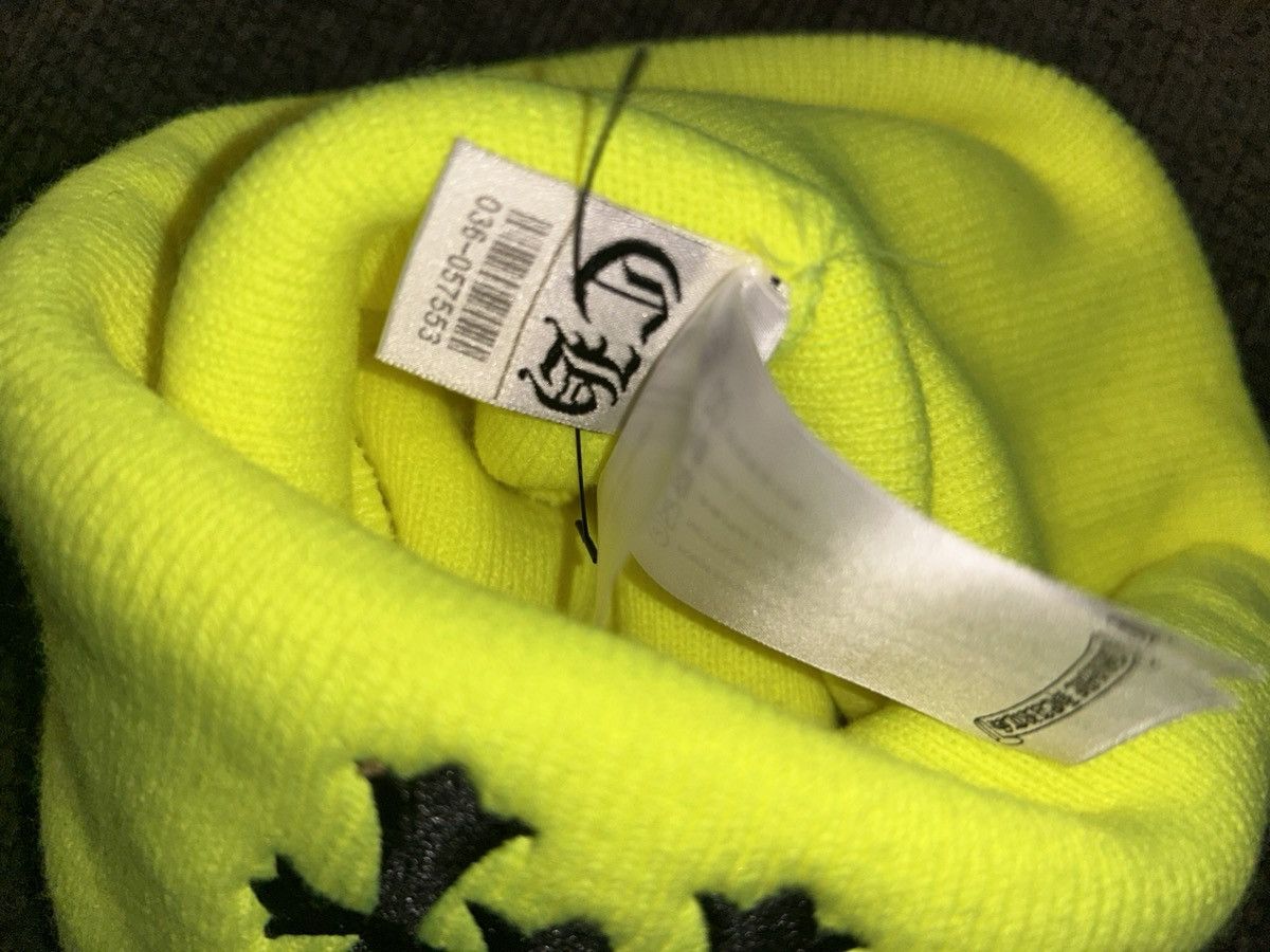 Chrome Hearts Chrome Hearts Neon Green Beanie Size ONE SIZE - 3 Thumbnail
