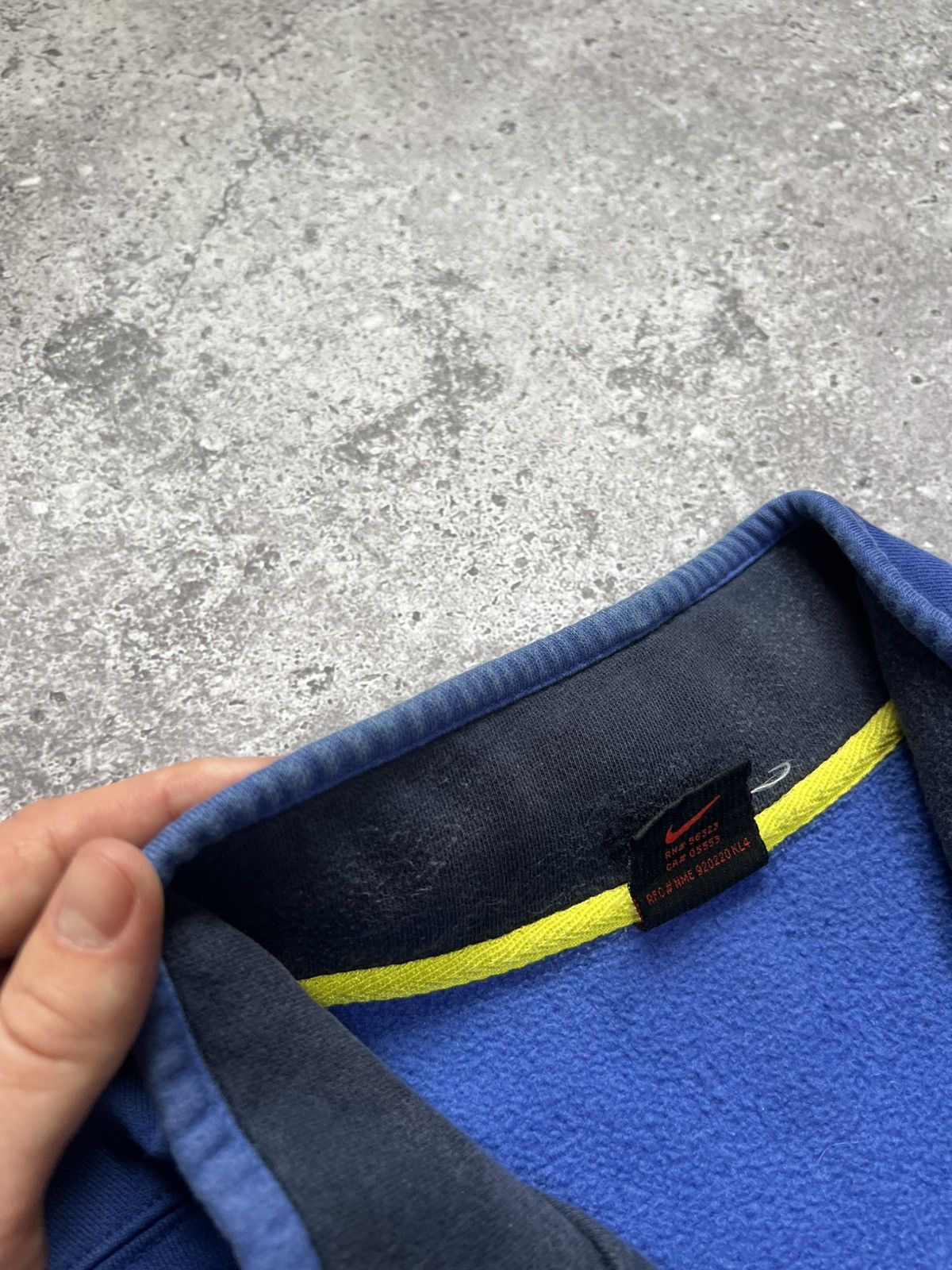 Vintage Vintage 90s Nike Sweatshirt 1/4 Zip Blue Size US XL / EU 56 / 4 - 12 Thumbnail