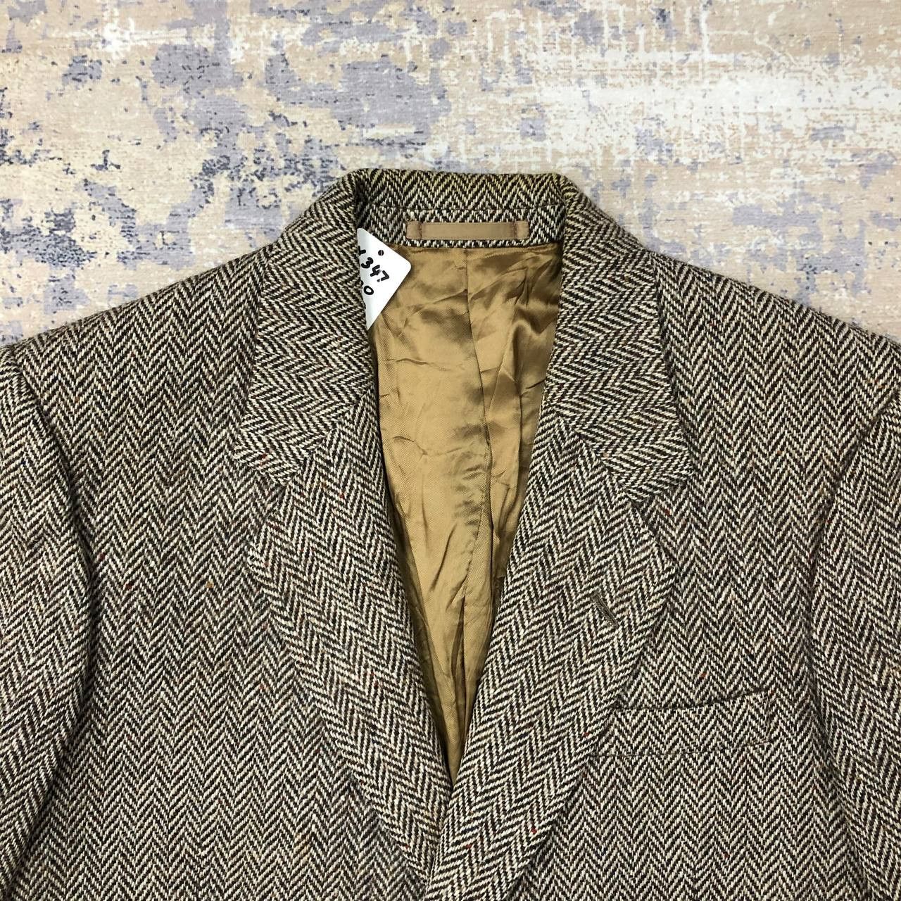 Aquascutum Y347 VTG AQUASCUTUM HERRINGBONE WOOL BLAZER Size US M / EU 48-50 / 2 - 5 Thumbnail
