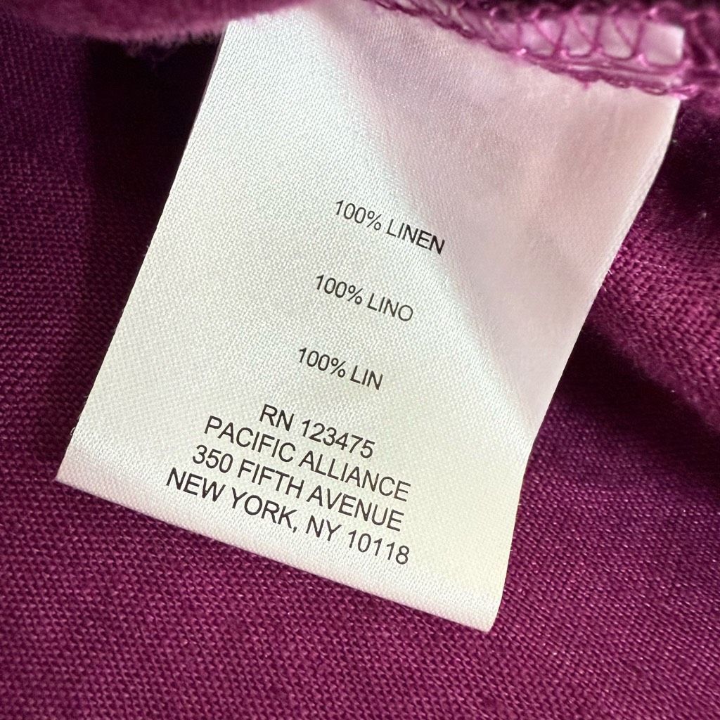 Other Ellen Tracy 100% Linen Plum Purple Sleeveless Shirt L Size L / US 10 / IT 46 - 7 Thumbnail