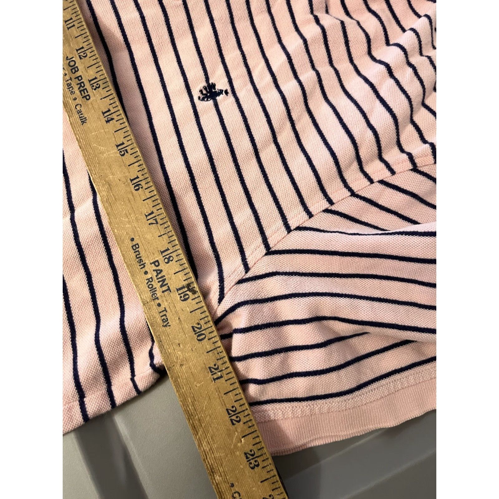 Express VINTAGE Express Polo Shirt Mens L Pink Striped Modern Fit Flaw Size US L / EU 52-54 / 3 - 5 Thumbnail