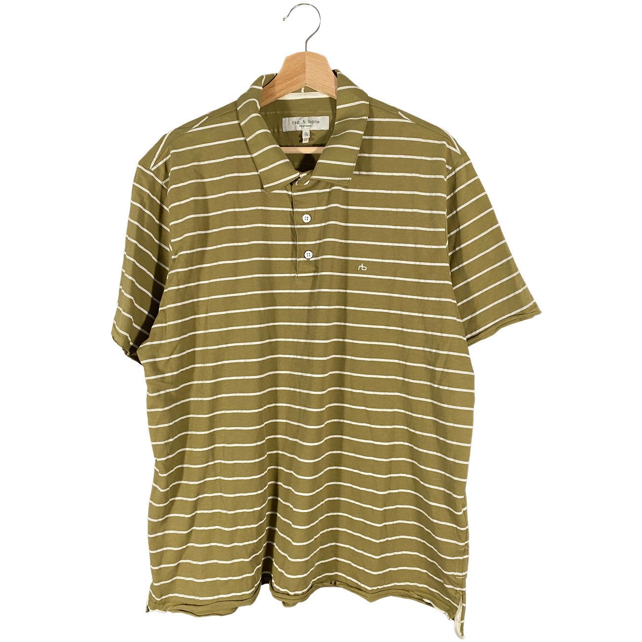 Rag & Bone Rag & Bone Striped Polo Shirt Size XL Size US XL / EU 56 / 4 - 1 Thumbnail