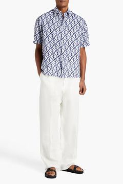 Fendi o1loc1c0824 Shirt in Blue Size US M / EU 48-50 / 2 - 3 Thumbnail