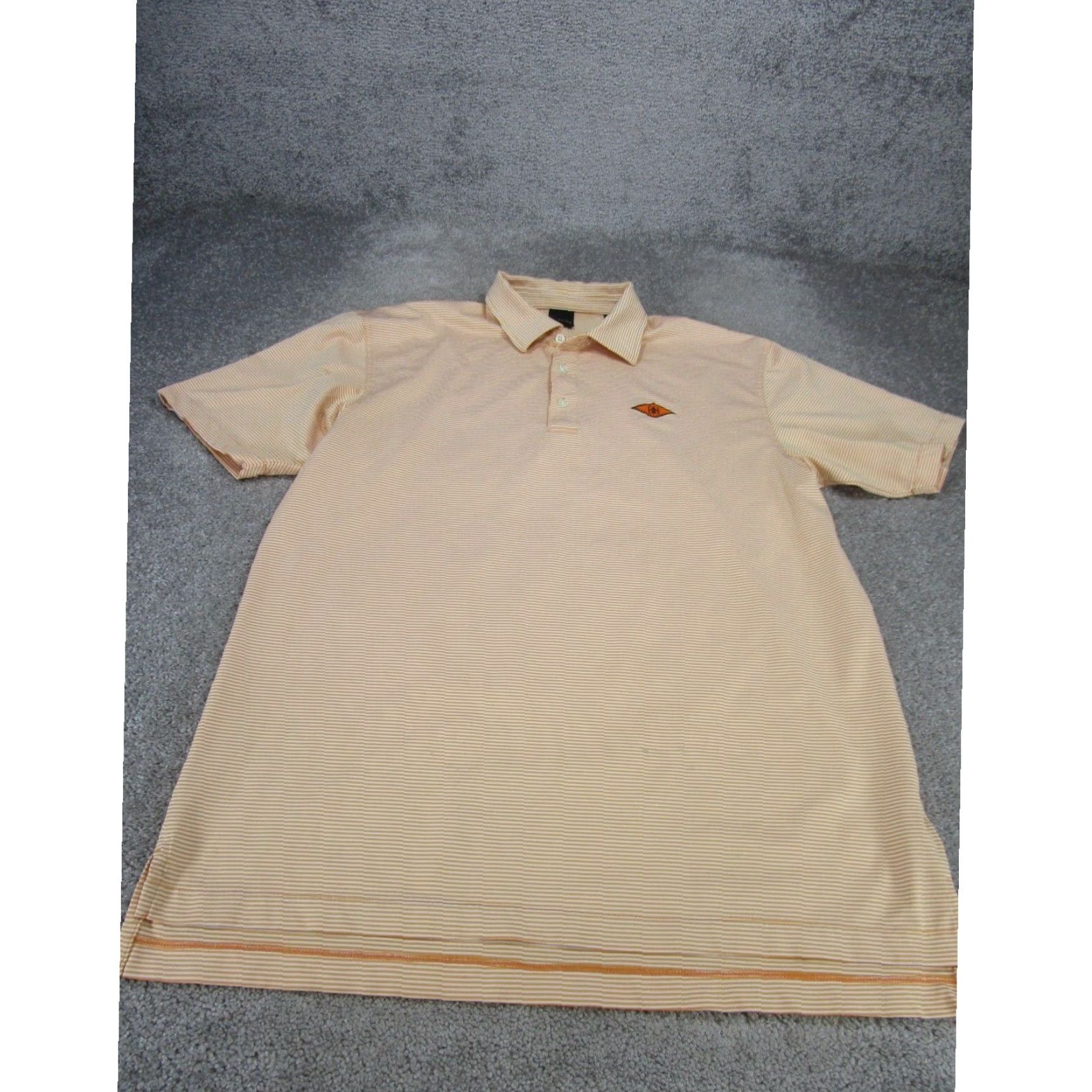 Vintage Dunning Mens Golf Polo Shirt XL Extra Large Pink Striped Size US XL / EU 56 / 4 - 1 Thumbnail