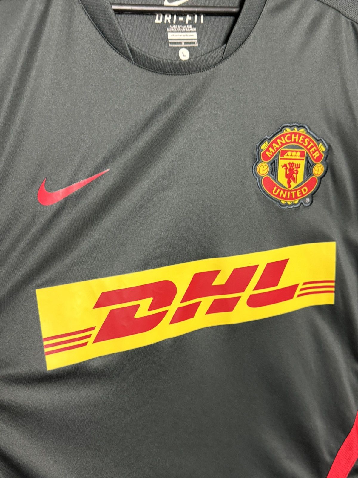 Nike New Manchester United Training Football Jersey T-Shirt Size US L / EU 52-54 / 3 - 3 Thumbnail