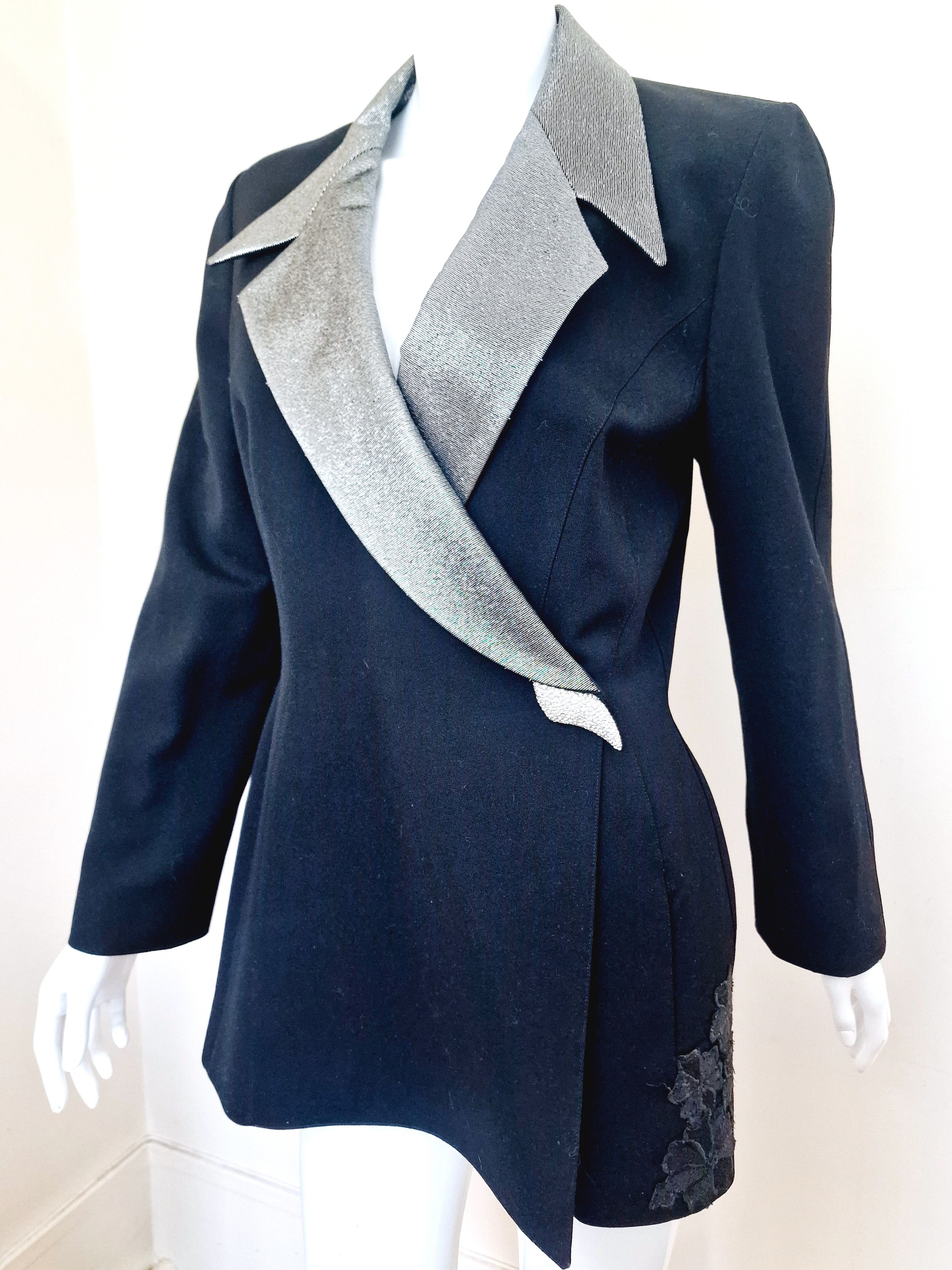 Thierry Mugler Thierry Mugler F/W 2000 Evening Rhinestone Blazer Jacket Size L / US 10 / IT 46 - 2 Thumbnail