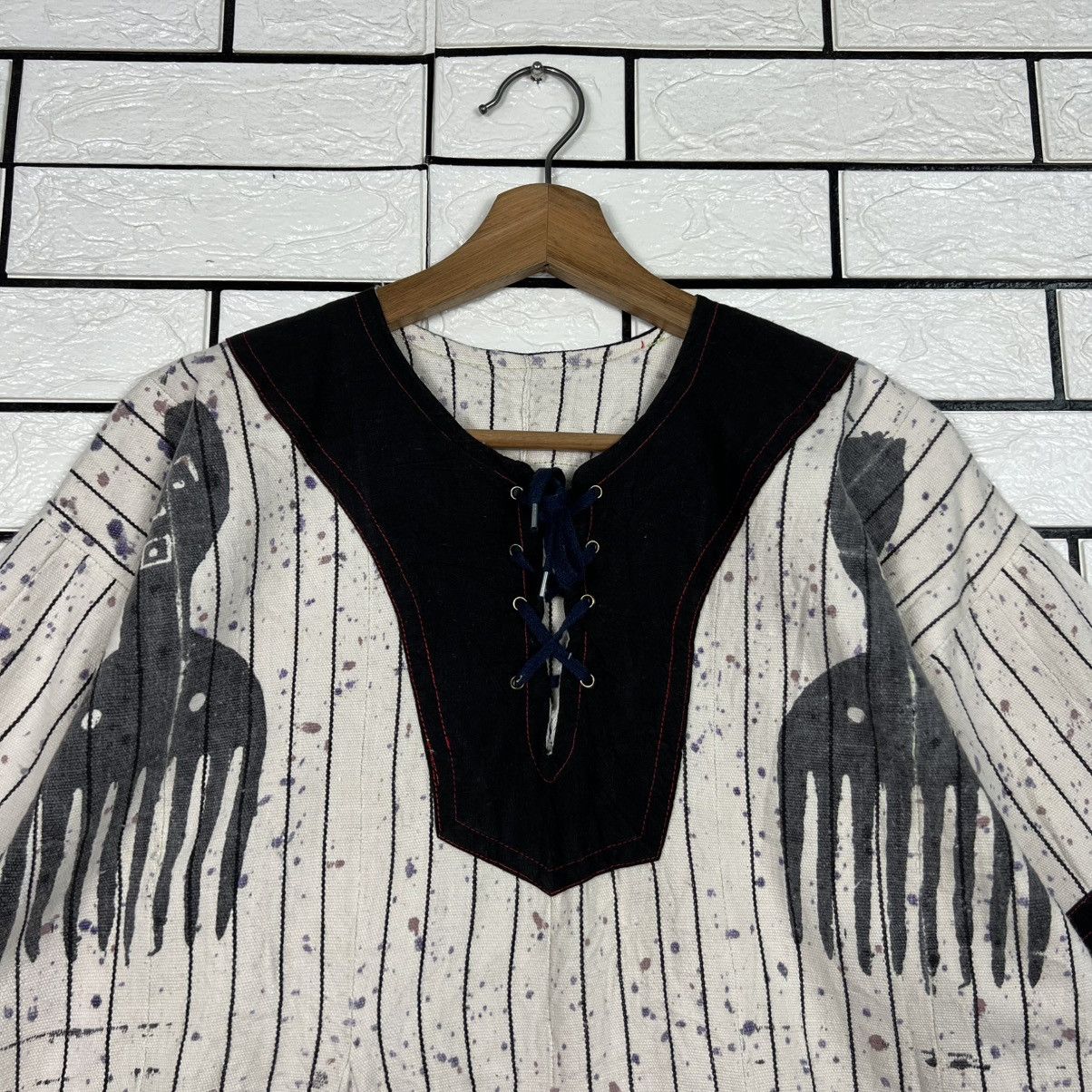 Vintage Vintage Traditional Artistic Motif Graphic Shirt #4215-C192 Size L / US 10 / IT 46 - 3 Thumbnail