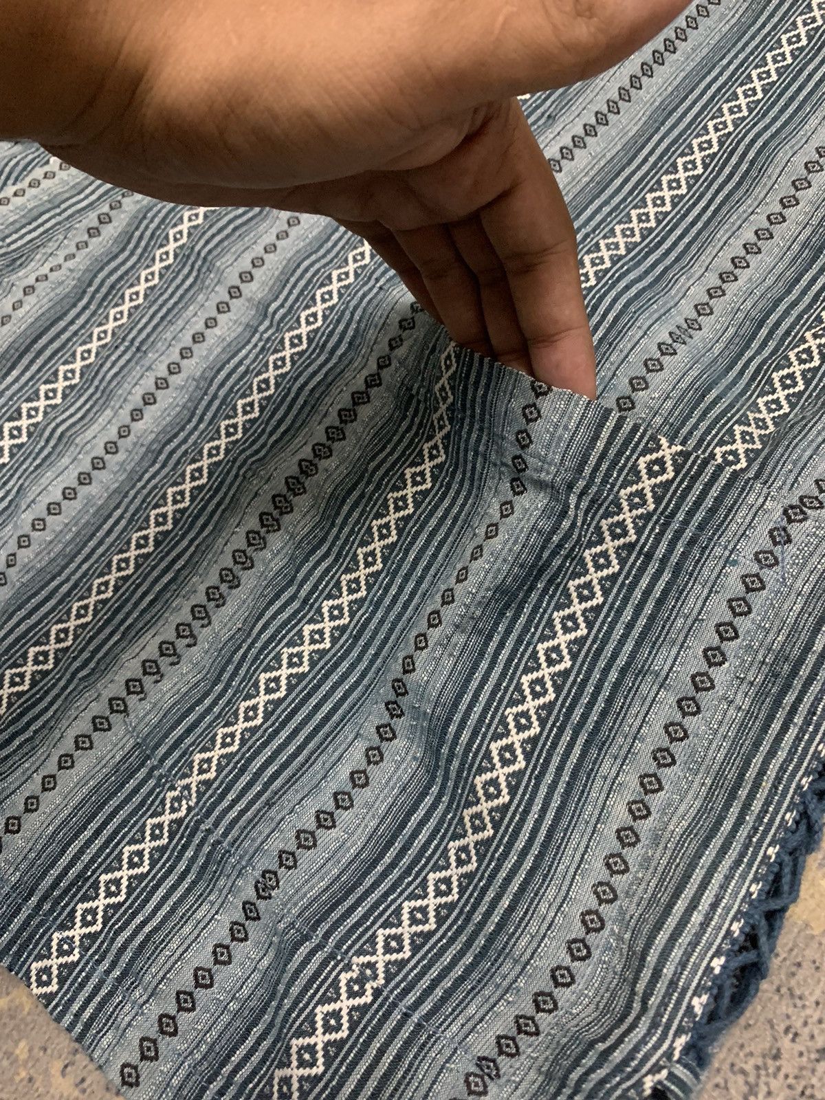 Vintage Japanese Kimono Vertical Stripe Design