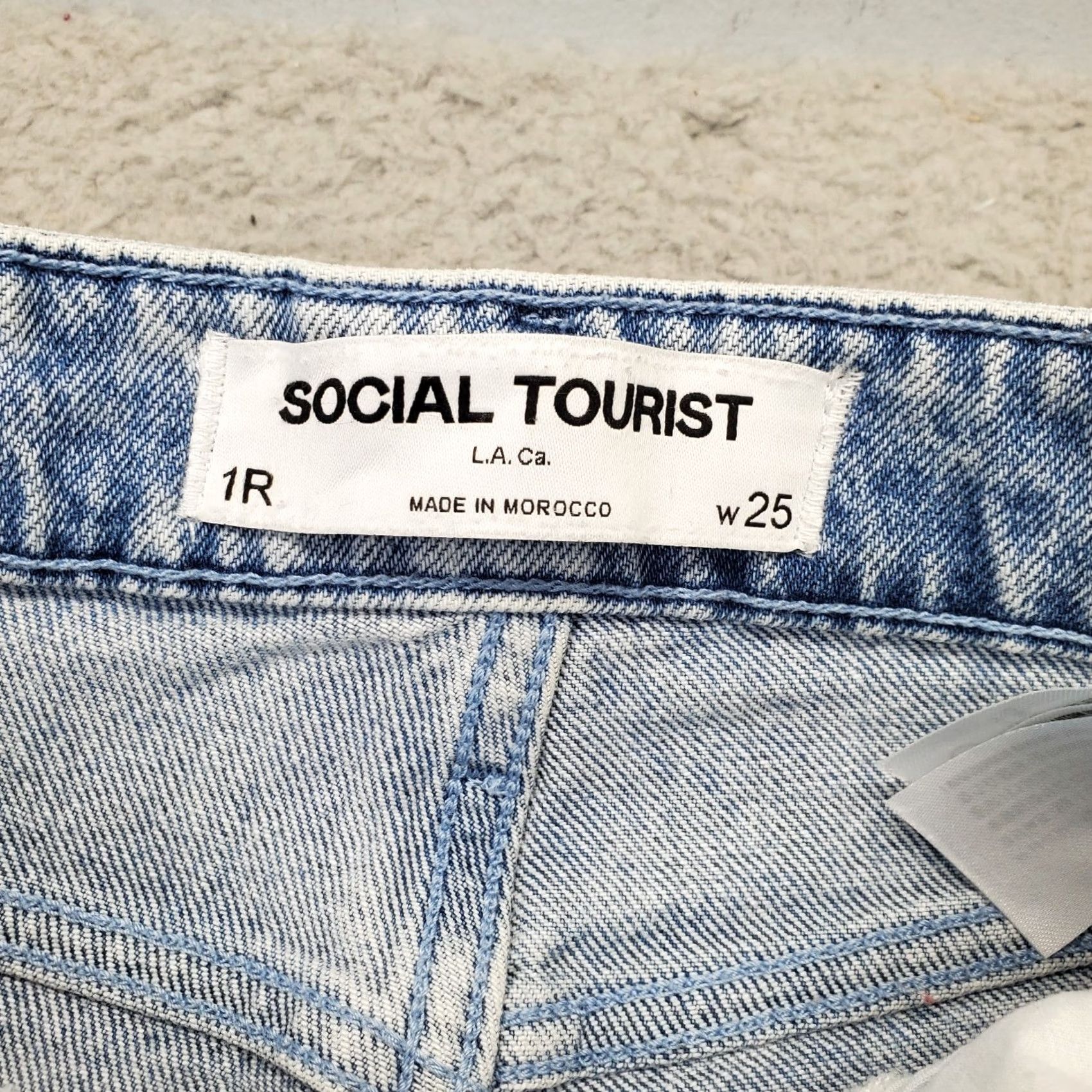 Vintage Social Tourist Straight Jeans Women 1R Blue Denim Stretch 5-Pocket Inseam 29.5" Vintage No Size 25" / US 0 / IT 36 - 7 Thumbnail