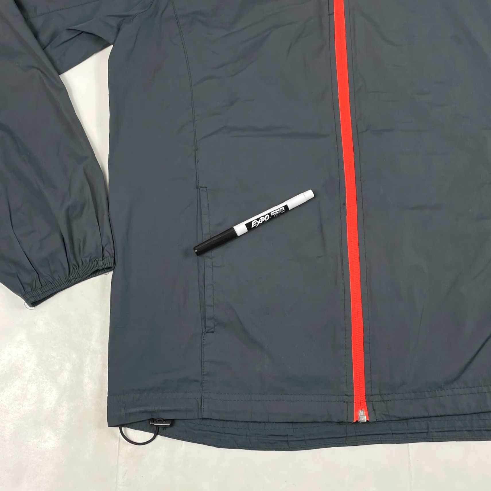 Asics Asics Jacket Mens Small Gray Hooded Running Ultralight Water Resistant Windbreaker Performance Outdoor Spring Fall Winter Size US S / EU 44-46 / 1 - 7 Thumbnail