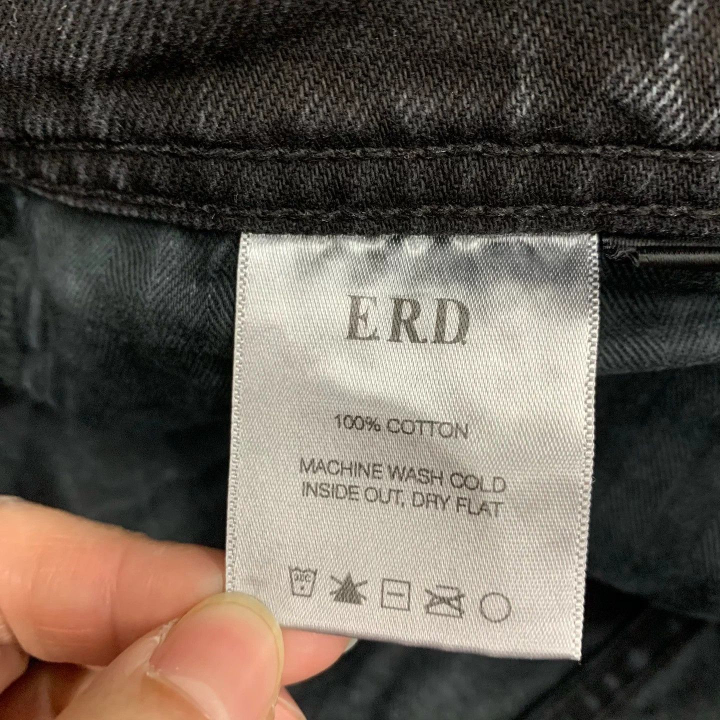 Enfants Riches Deprimes ERD Black Washed Burned Distressed Jeans Size US 31 - 5 Thumbnail
