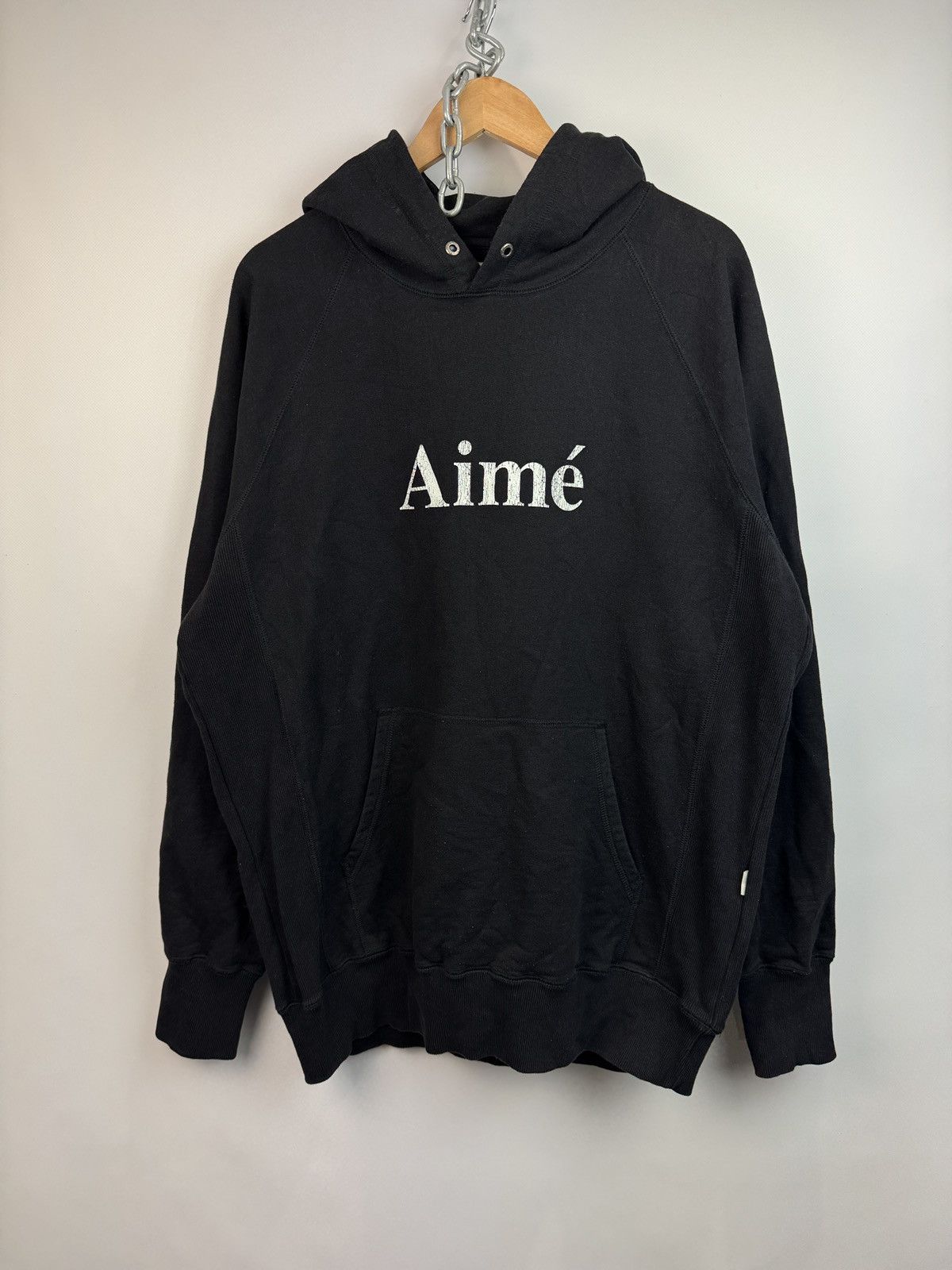 Aime Leon Dore Aimé slim reverse weave warm up hoodie black shattered logo Size US XL / EU 56 / 4 - 1 Thumbnail