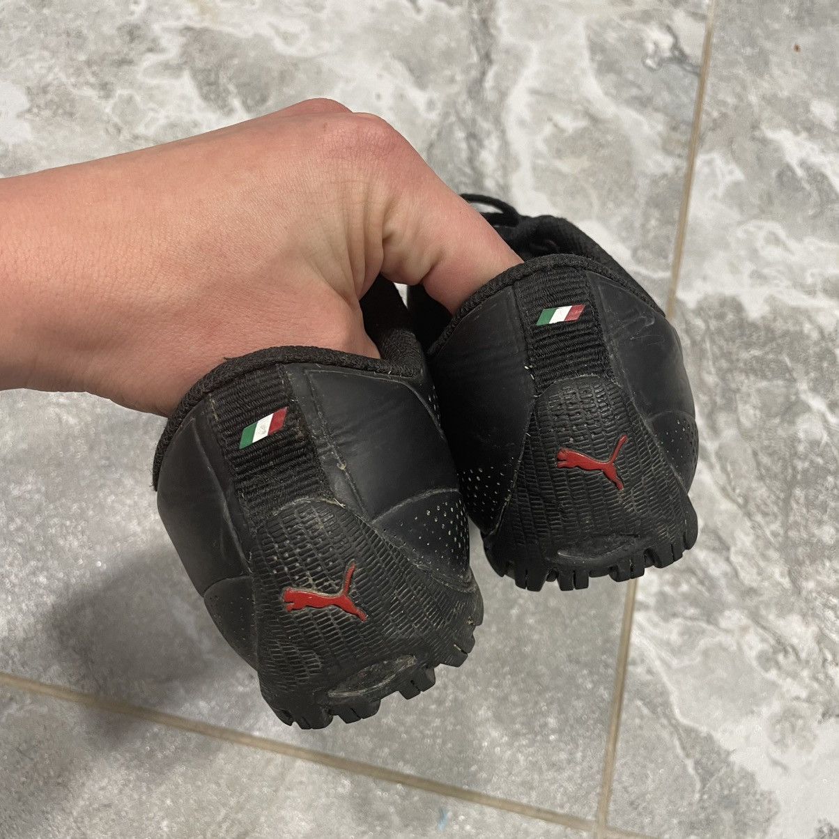 Ferrari × Puma Vintage Puma Ferrari Black Leather Low Sneakers boots speed Size US 10.5 / EU 43-44 - 3 Thumbnail