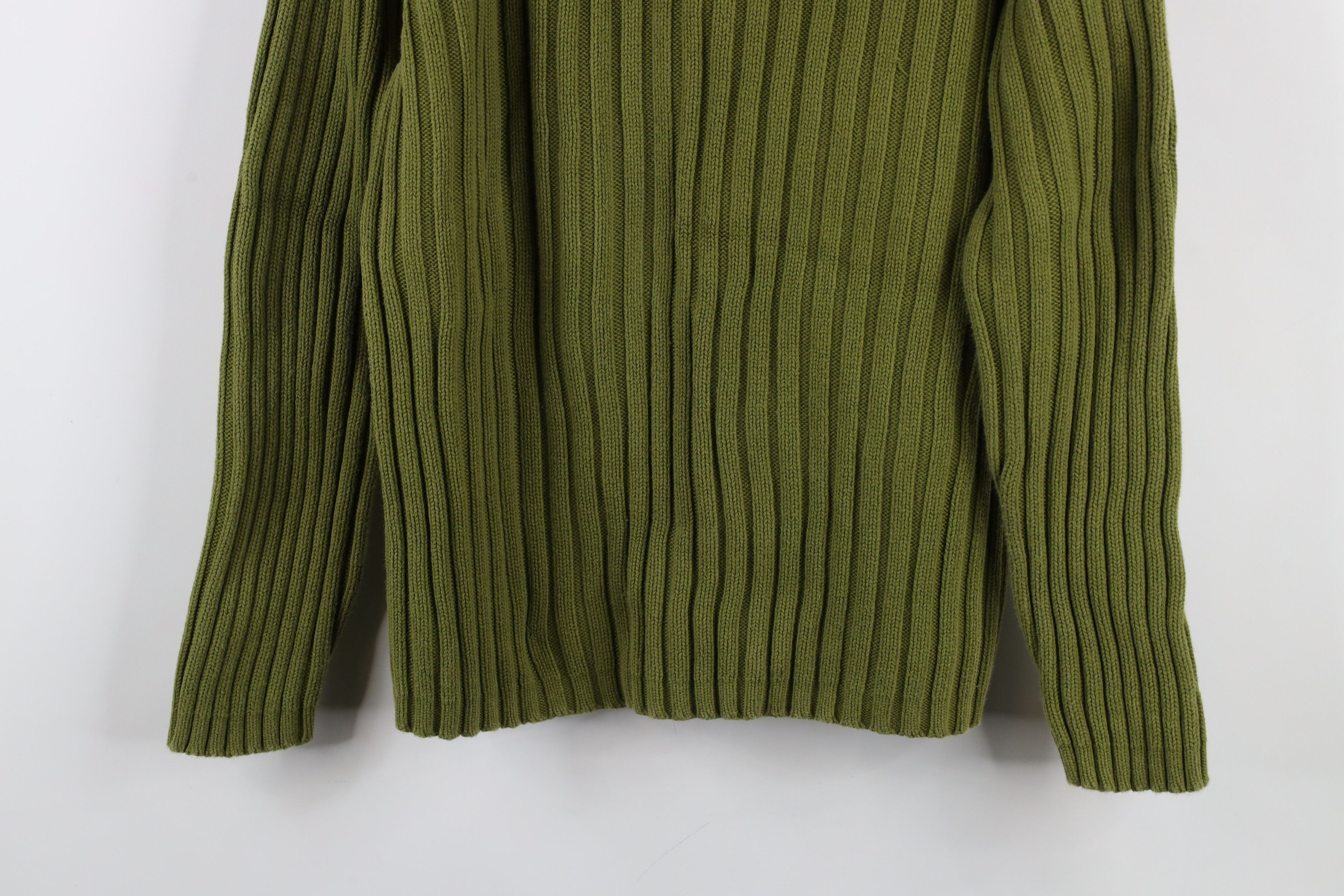 Express × Vintage Vintage Y2K Express Heavyweight Cotton Ribbed Knit Sweater Size M / US 6-8 / IT 42-44 - 3 Thumbnail