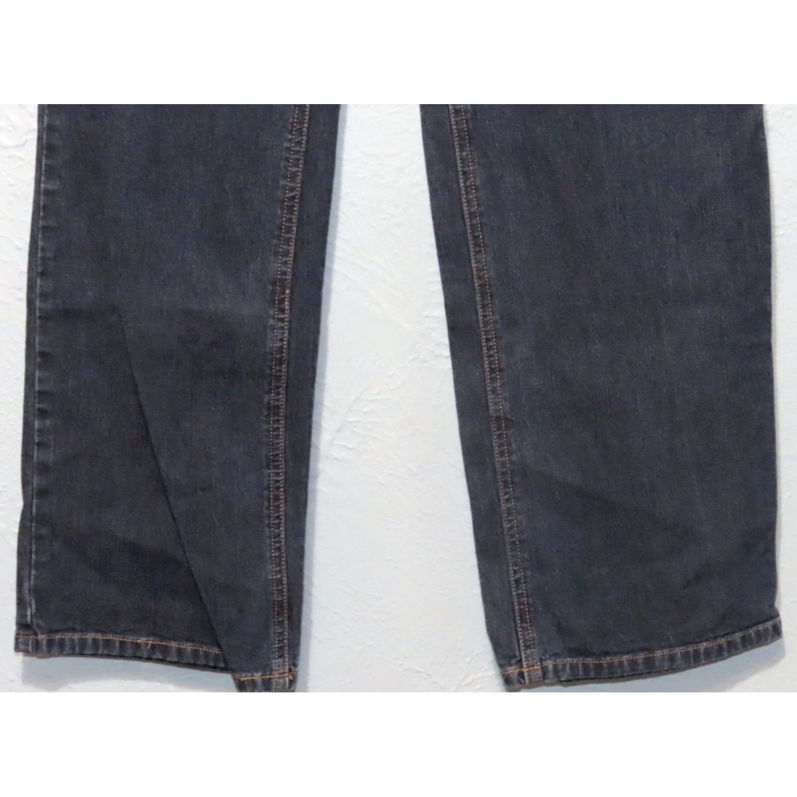 Lands' End Lands' End Jeans Women Straight Leg Dark Wash 12 Regular 33x29 Cotton Denim 5-Pocket Mens? Womens Size 34" / US 12 / IT 48 - 2 Thumbnail