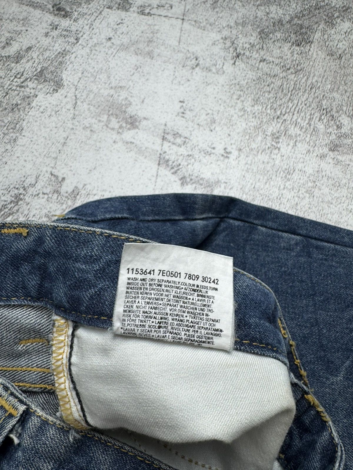 Lee Lee Felton Icon Wrinkles NEW Flare Washed Y2K Faded 12 Size Denim Jeans Trousers Size 32" / US 10 / IT 46 - 23 Thumbnail