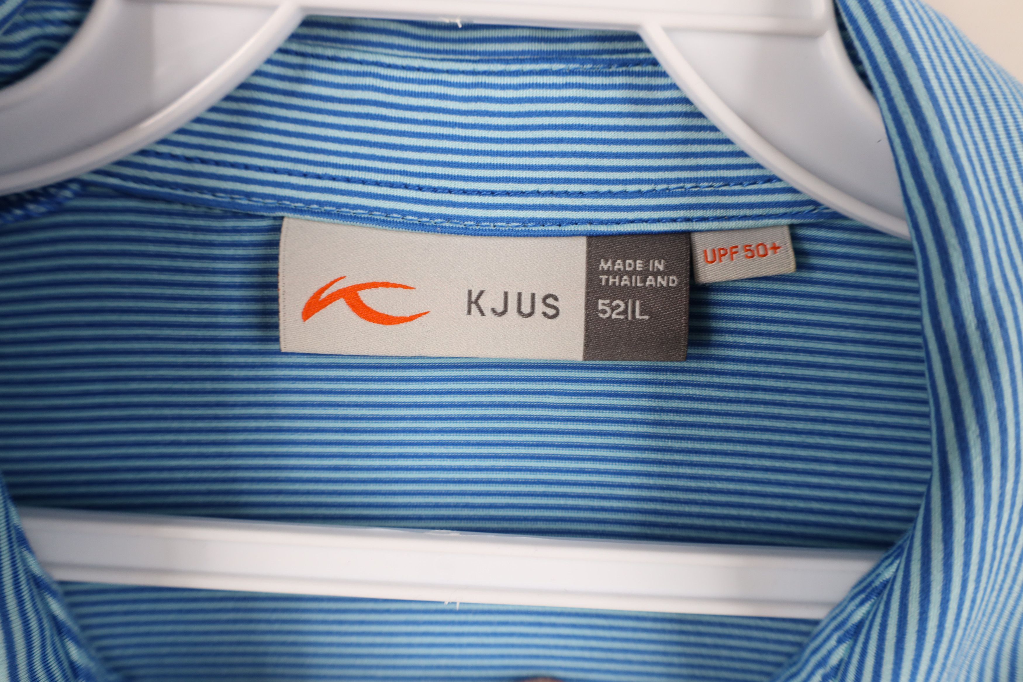 KJUS Kjus Striped Stretch Short Sleeve Golf Polo Shirt Blue Size US L / EU 52-54 / 3 - 9 Thumbnail