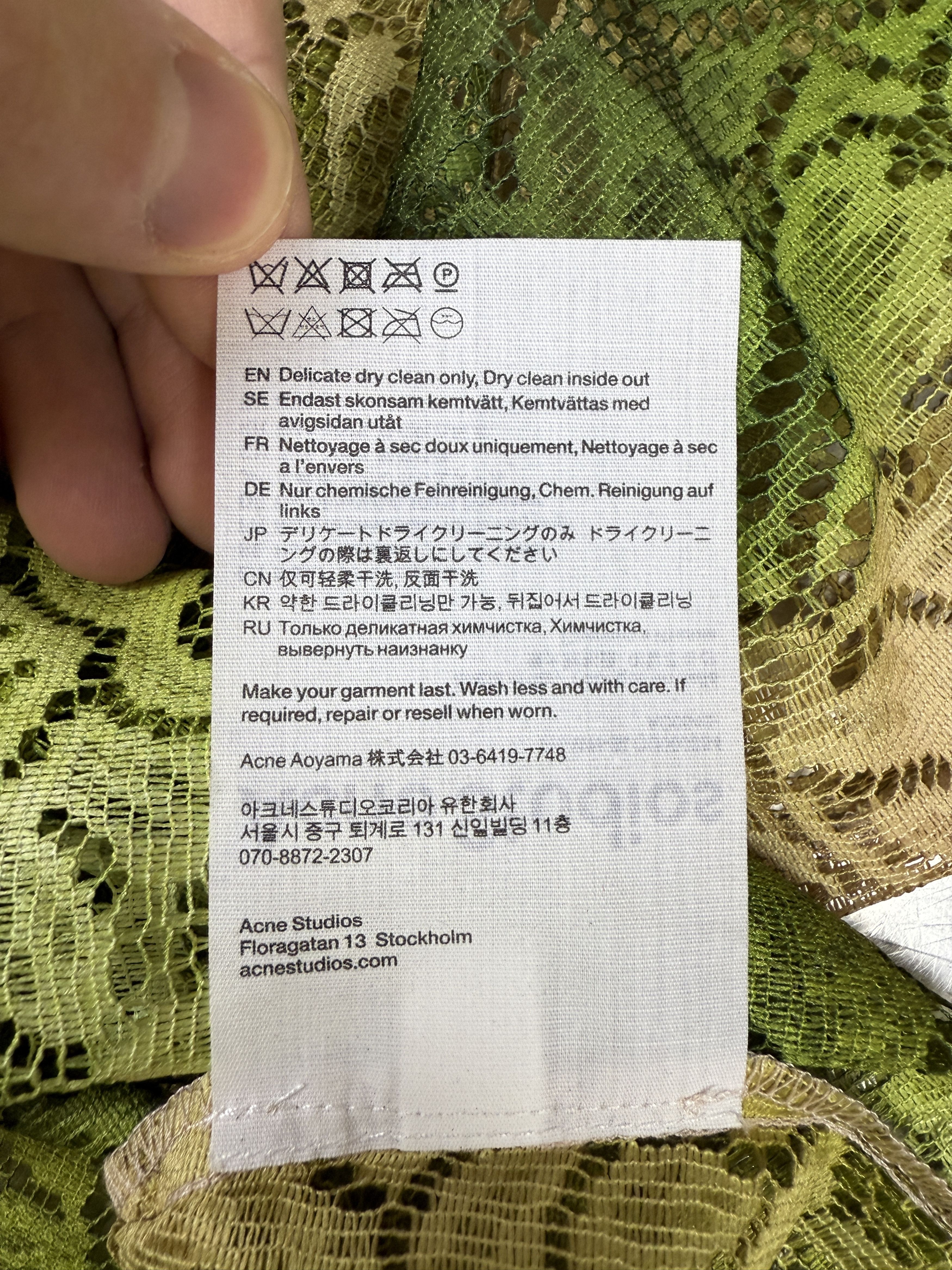 Acne Studios $480 Acne Studios Lace Floral Shirt Size US XS / EU 42 / 0 - 11 Thumbnail