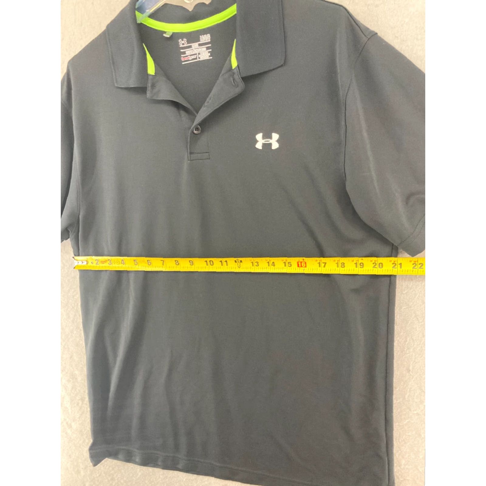 Under Armour Under Armour Polo Shirt Mens L Black HeatGear Sports Logo Classic Golf Polo Shirt Men L Black Size US L / EU 52-54 / 3 - 2 Thumbnail
