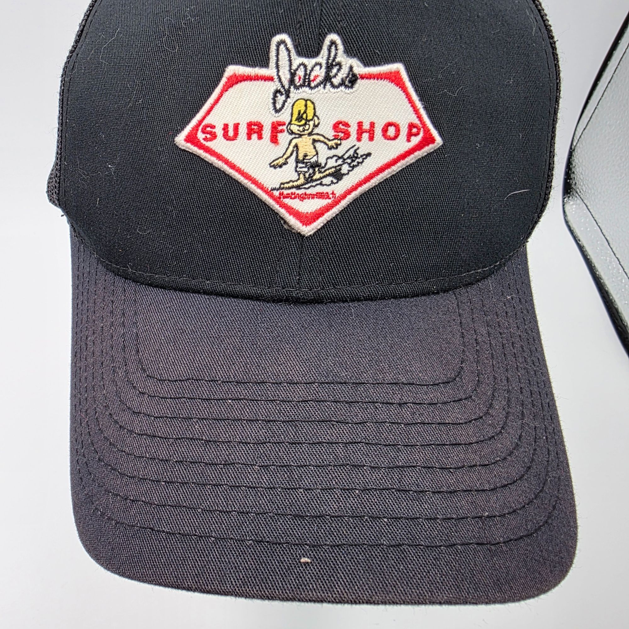 Other Jacks Surf Shop Black Mesh Trucker Hat Adjustable Snapback C Size ONE SIZE - 5 Thumbnail