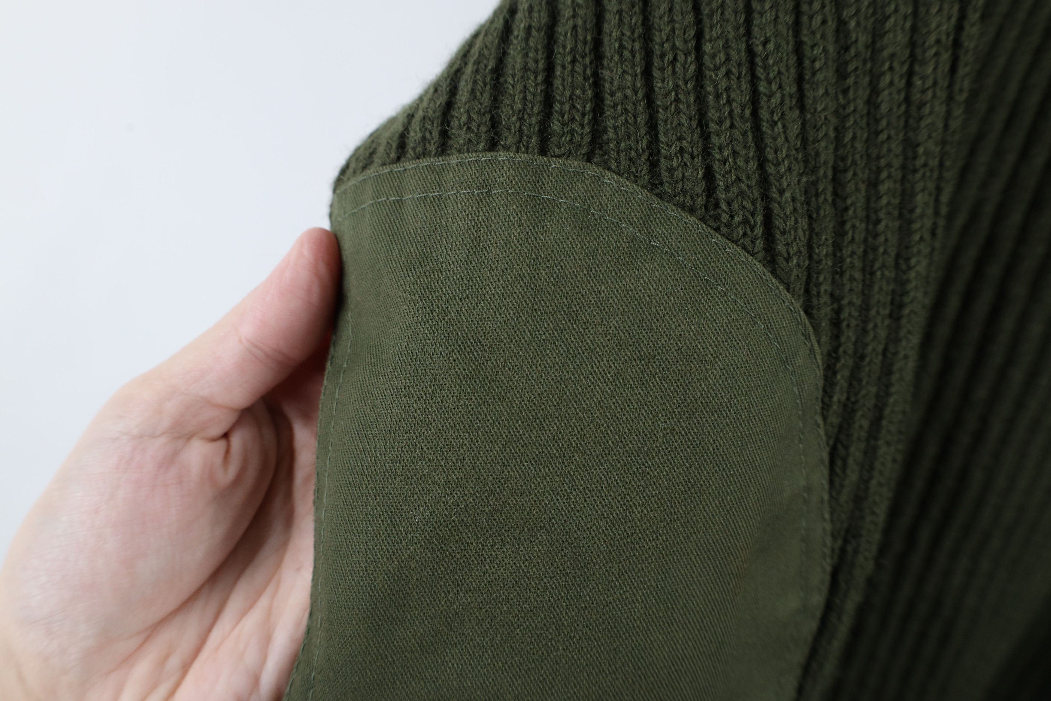 Vintage Vintage 90s Military Ribbed Knit Commando Sweater Green USA Size US L / EU 52-54 / 3 - 5 Thumbnail
