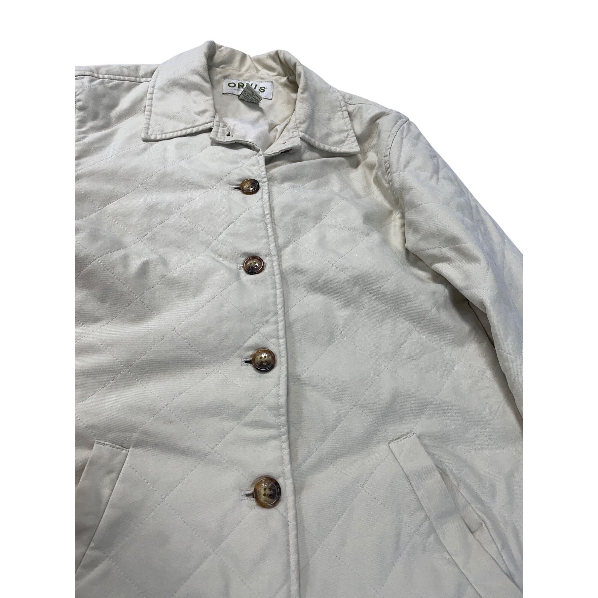Orvis Orvis Womans Beige Quilted Lightweight Jacket size M SKU 926 Size M / US 6-8 / IT 42-44 - 4 Thumbnail