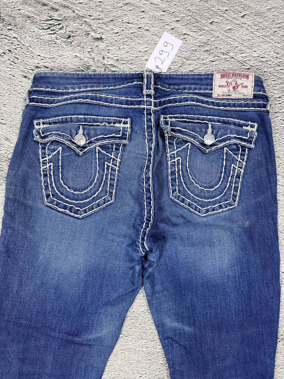 True Religion True Religion blue jeans white thick stitching skinny Size US 32 / EU 48 - 2 Thumbnail