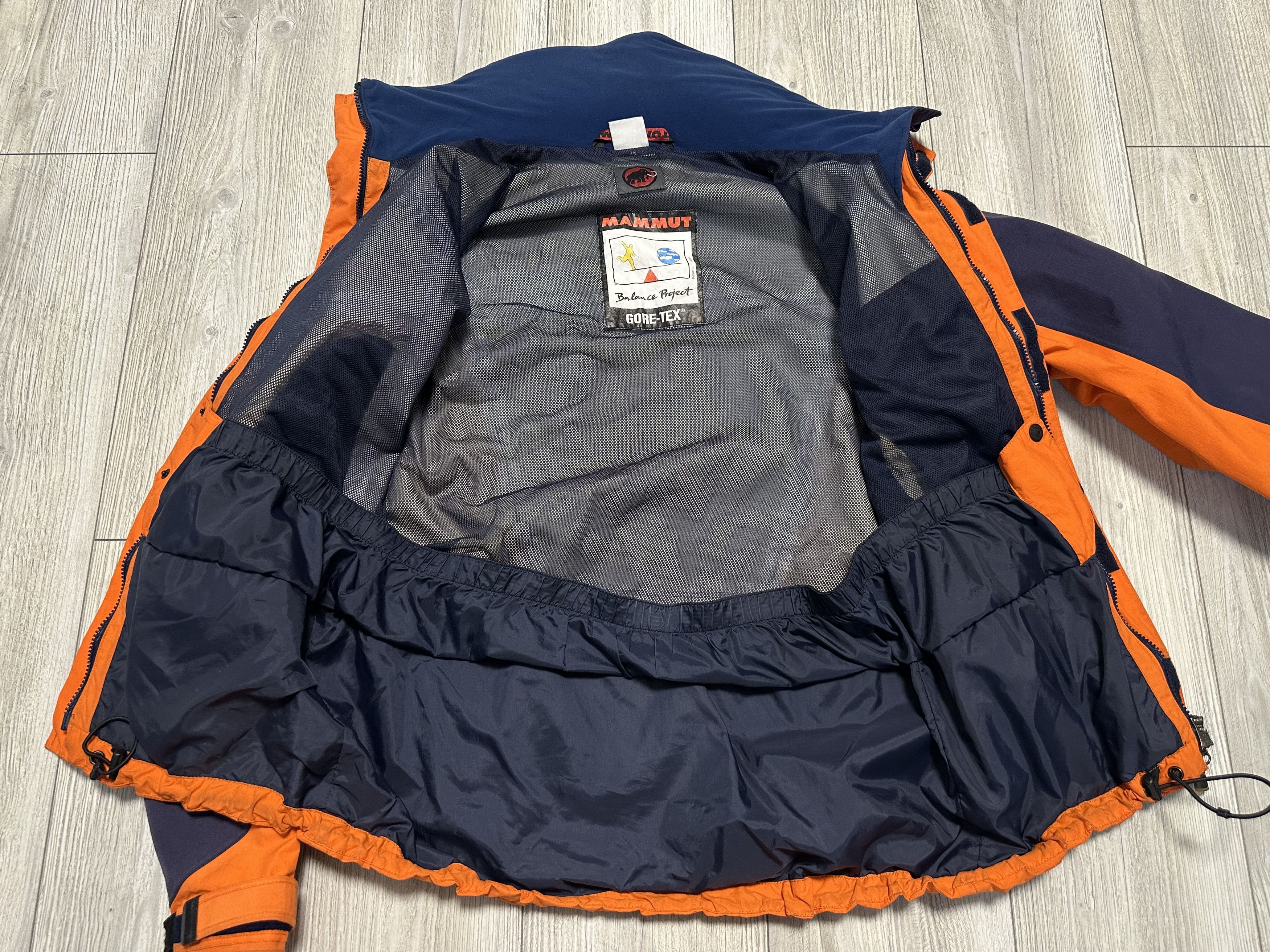 Mammut Mammut Extreme Vintage Orange & Blue Nylon Gore-Tex Jacket Size US L / EU 52-54 / 3 - 11 Thumbnail