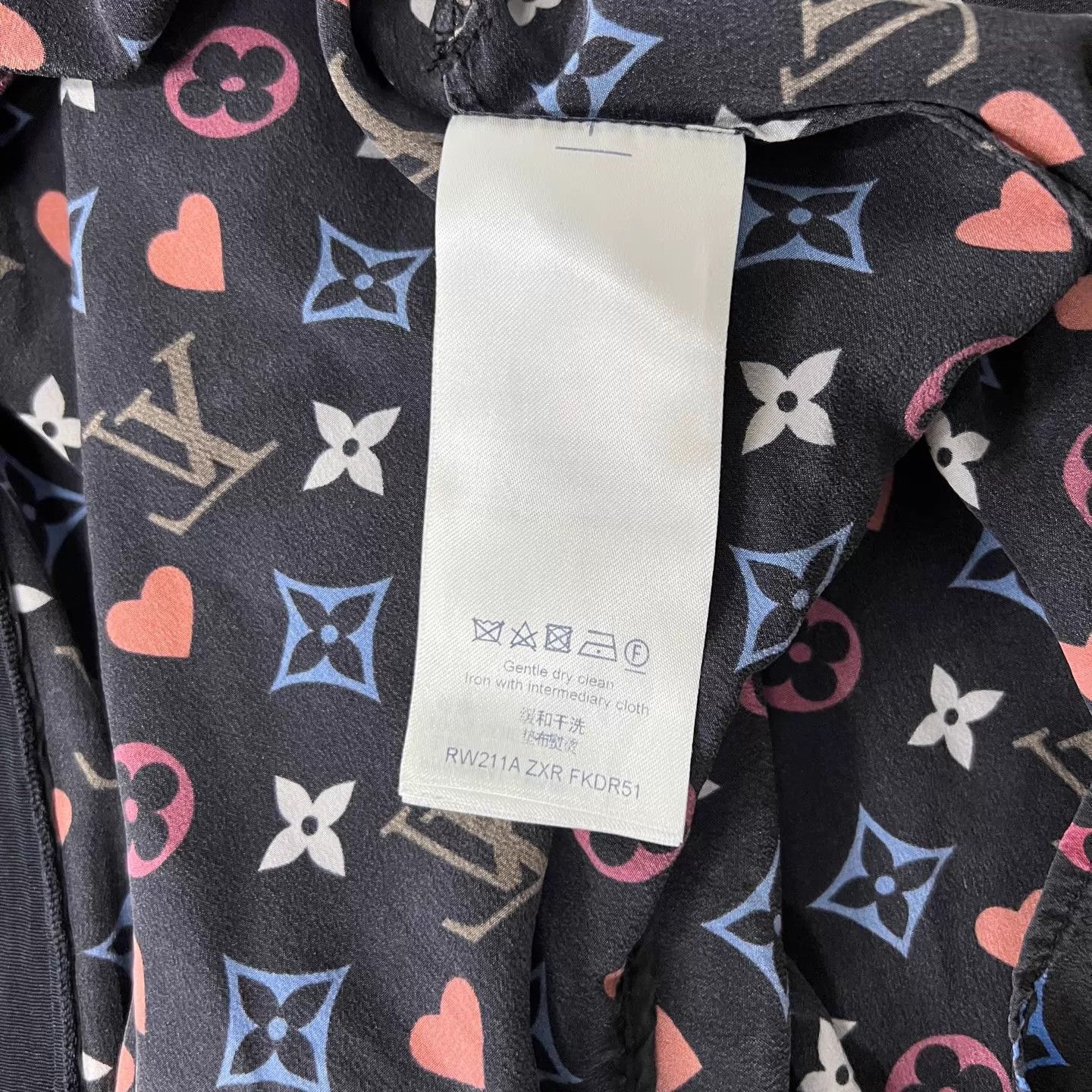 Louis Vuitton LV Ruffle Silk Monogram All-Over Print Dress 36 Size XS / US 0-2 / IT 36-38 - 6 Thumbnail