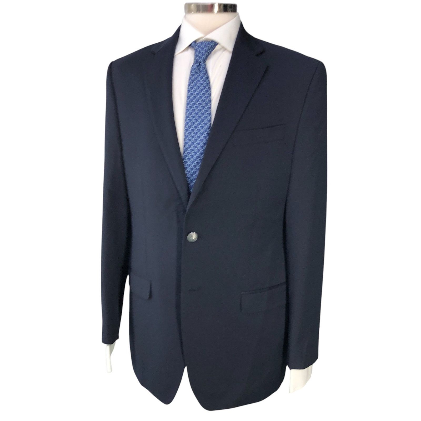 Michael Kors Michael Kors Size 40L Blazer Jacket Navy Blue Gold Button Size 40L - 1 Thumbnail