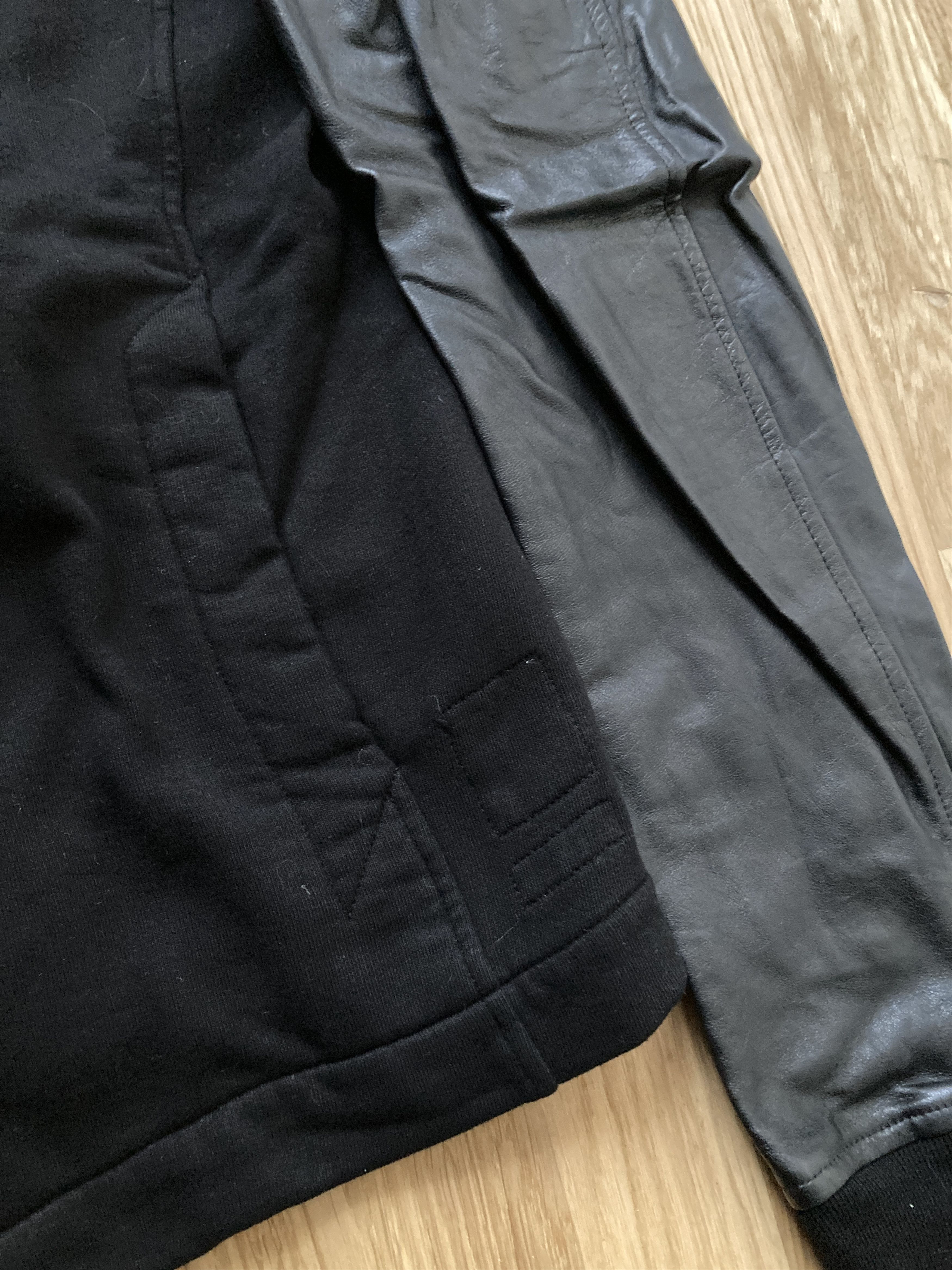 Rick Owens F/W 14 “MOODY” Felpa Lamb Leather Mollino Sweatshirt Jacket Size US L / EU 52-54 / 3 - 11 Thumbnail