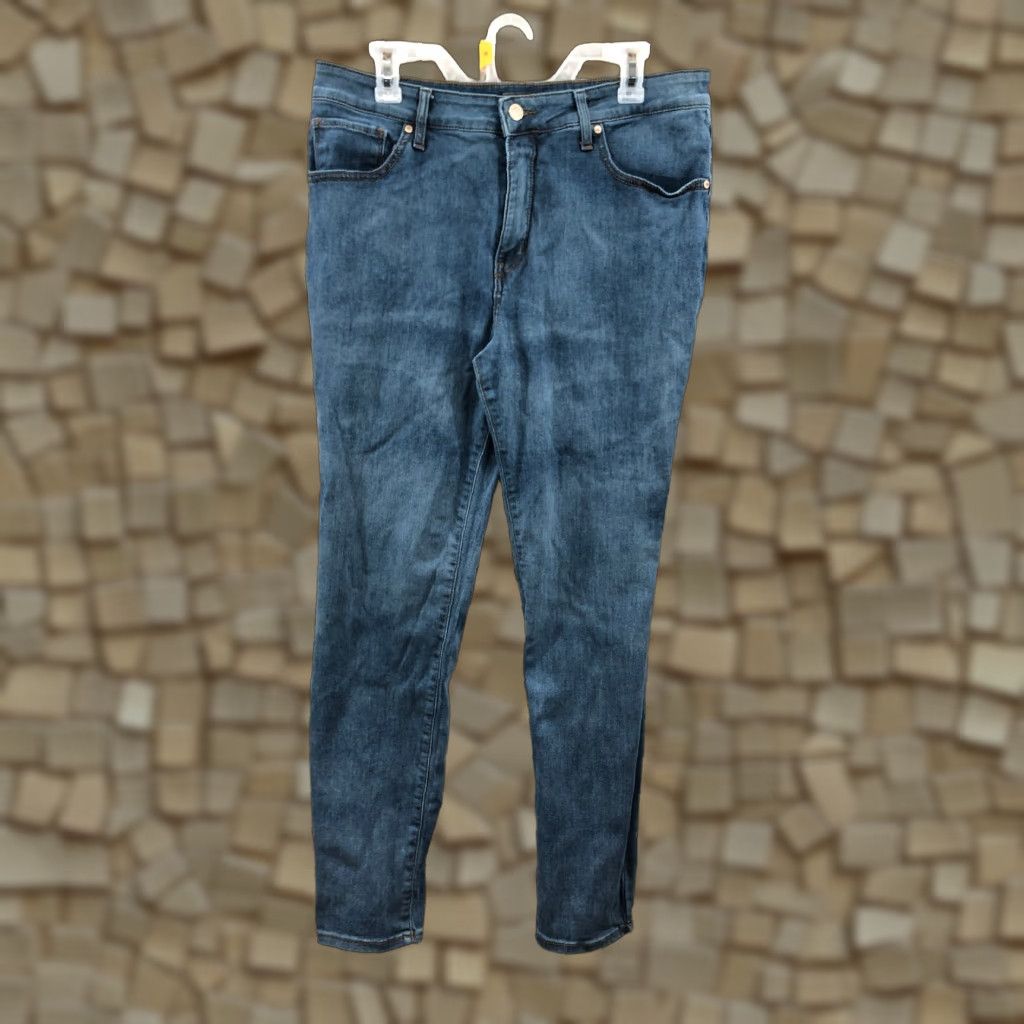 Vintage Falls Creek Jeans Skinny Size 14 Womens High Rise Dark Wash Denim Blue Size 36" / US 14 / IT 50 - 1 Thumbnail