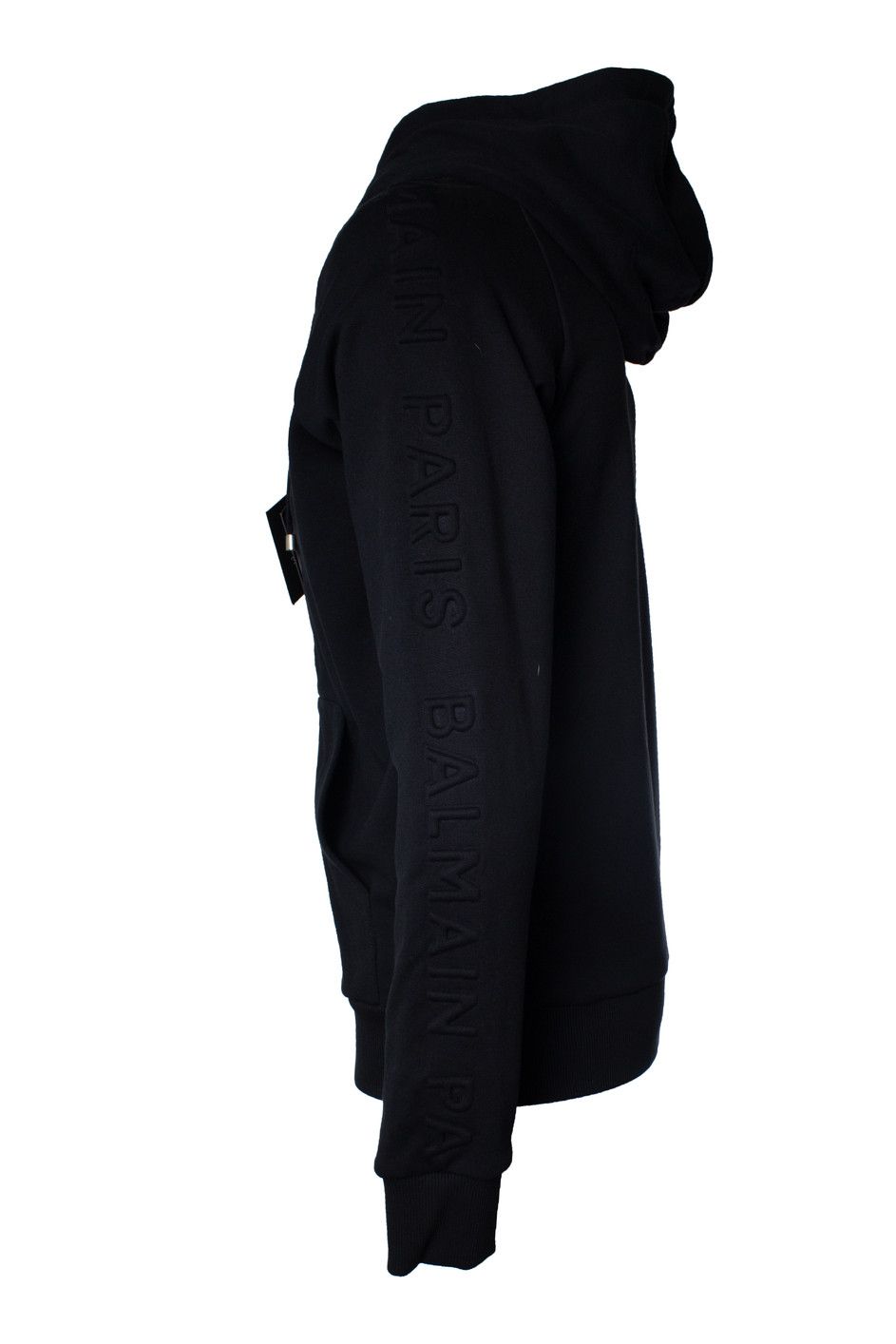 Balmain Balmain, black hooded cardigan with embossed logo Size US M / EU 48-50 / 2 - 2 Thumbnail